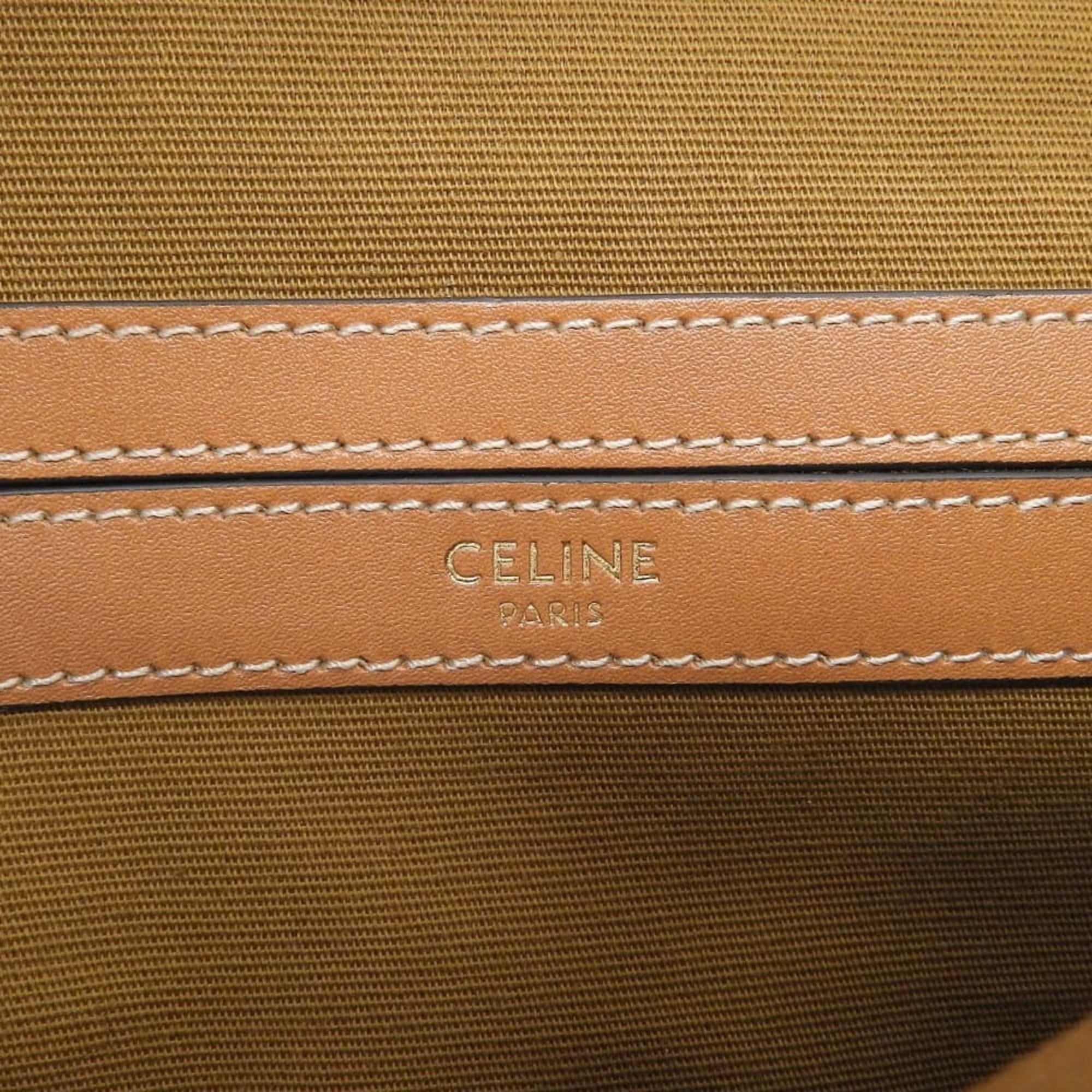 Celine Brown Pvc Leather Handbag (Pre-Owned)