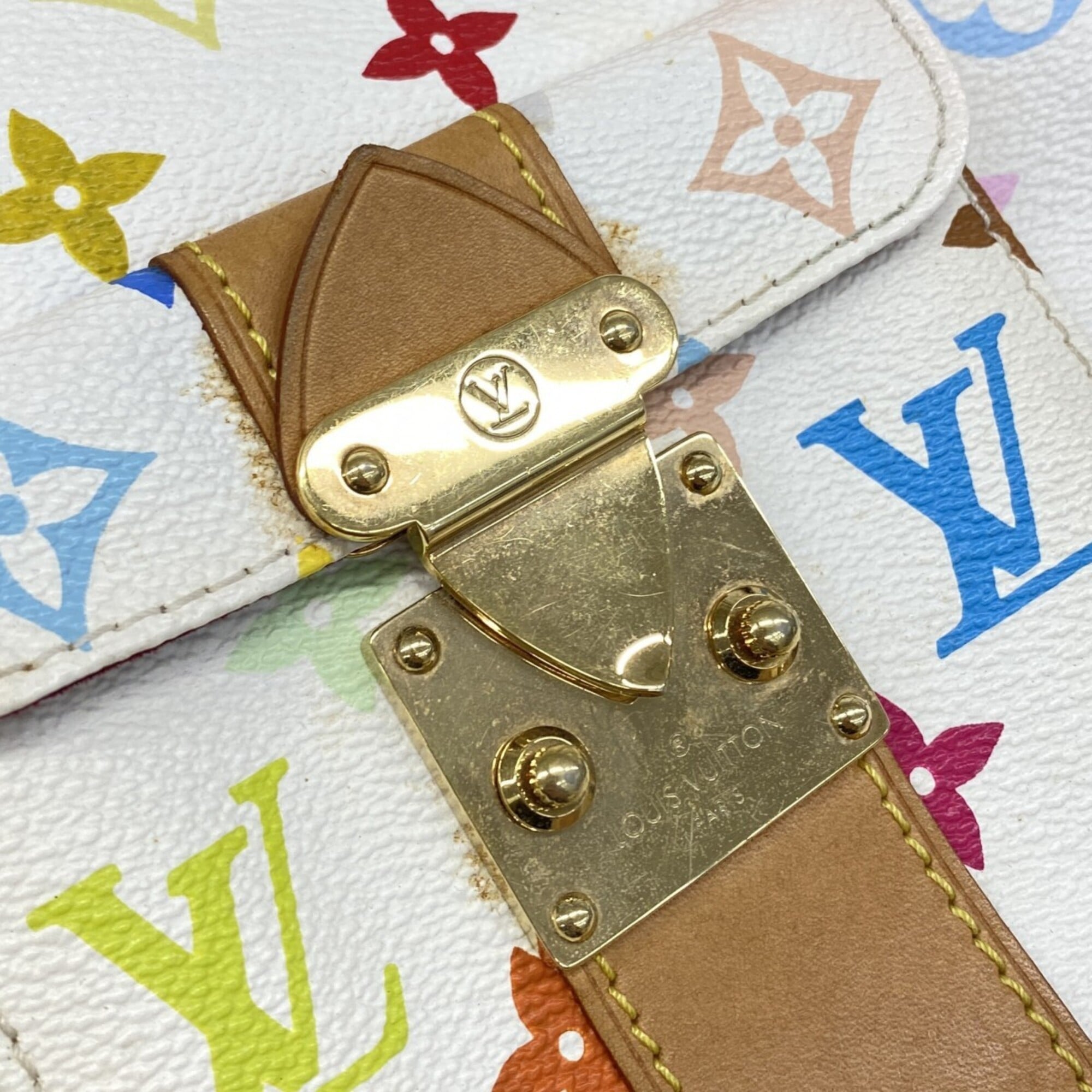 Louis Vuitton Blanc Handbag (Pre-Owned)
