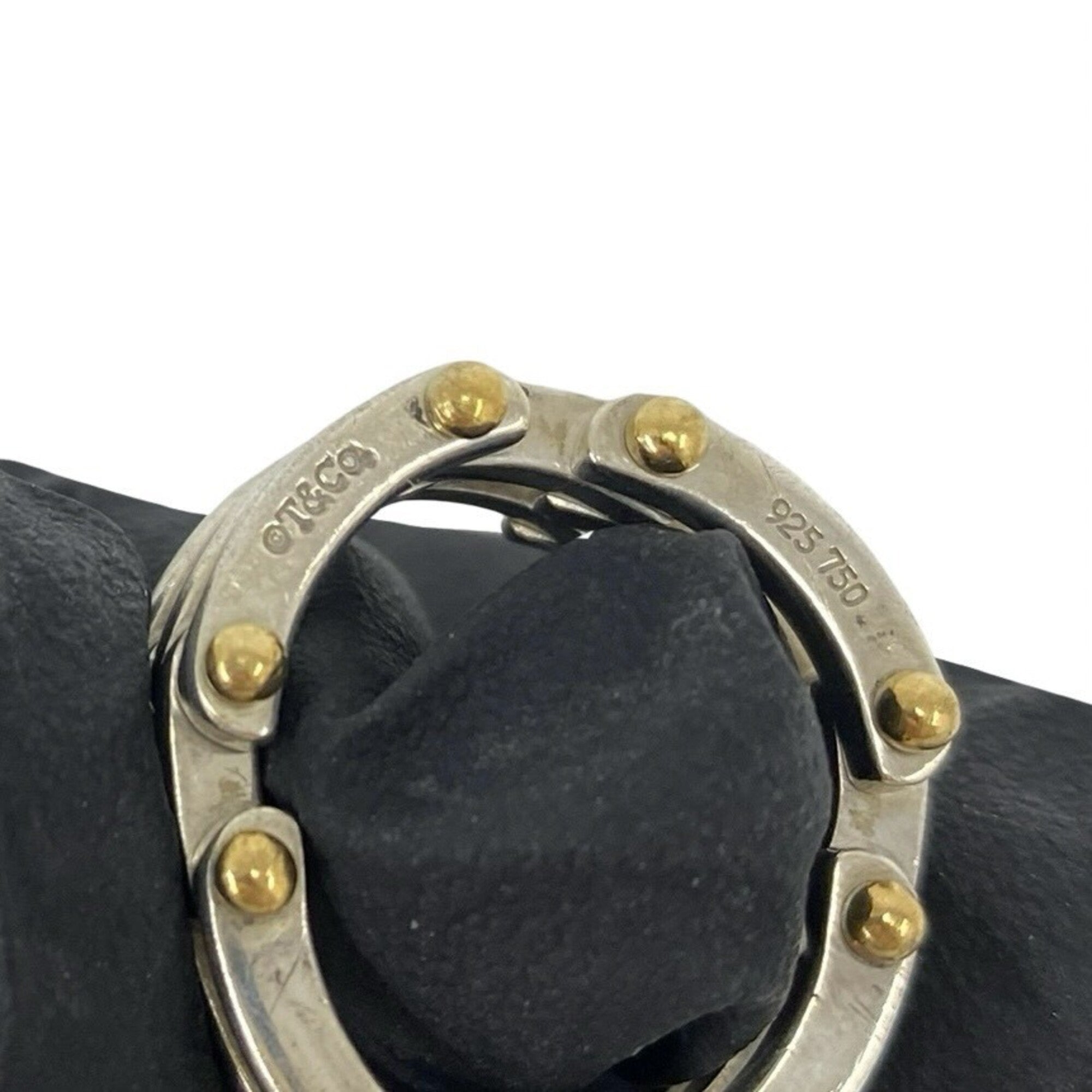 Tiffany Gold Silver Yellow Gold (18K) Silver 925 Band Ring (Pre-Owned)