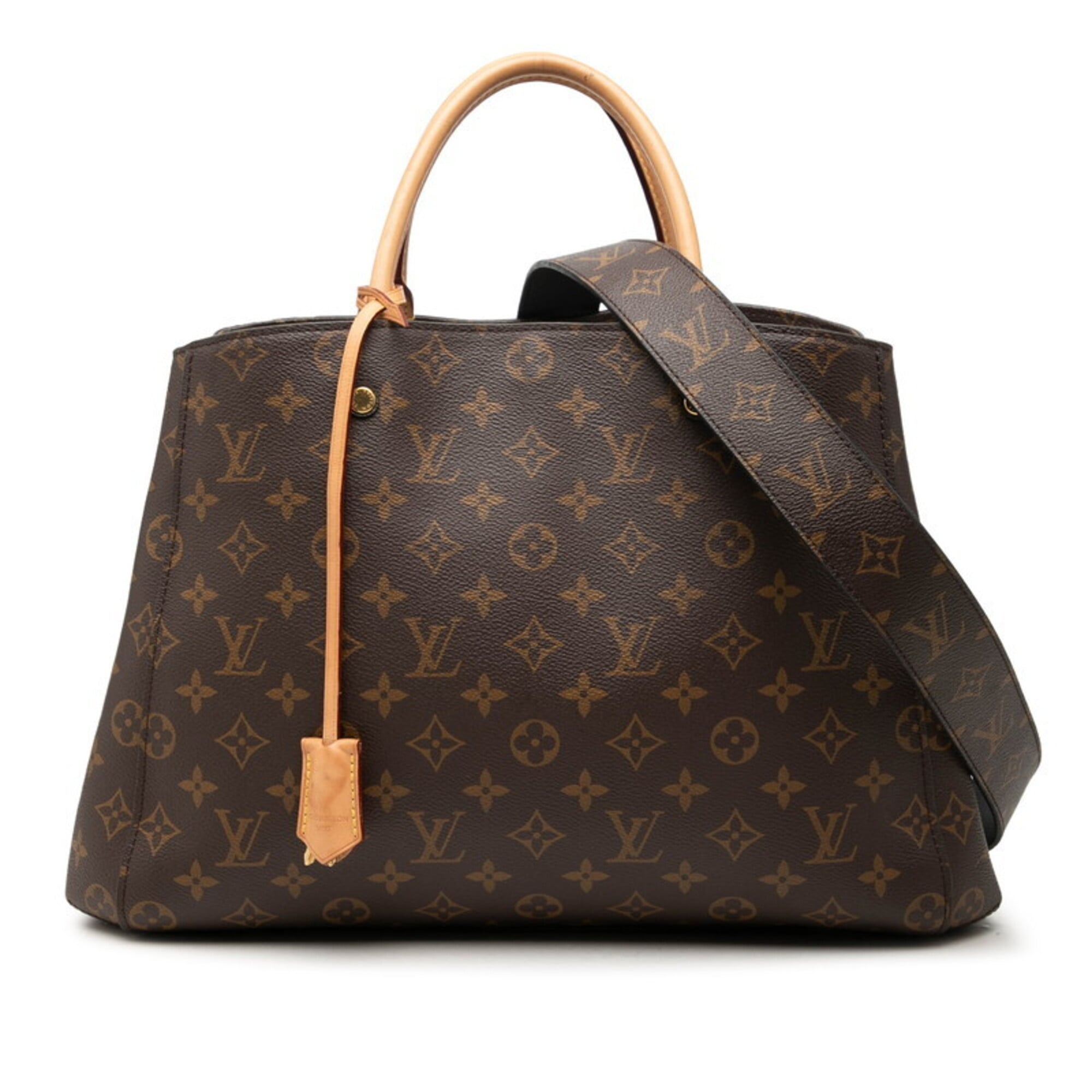 Louis Vuitton Brown Pvc Leather Handbag Shoulder Bag (Pre-Owned)