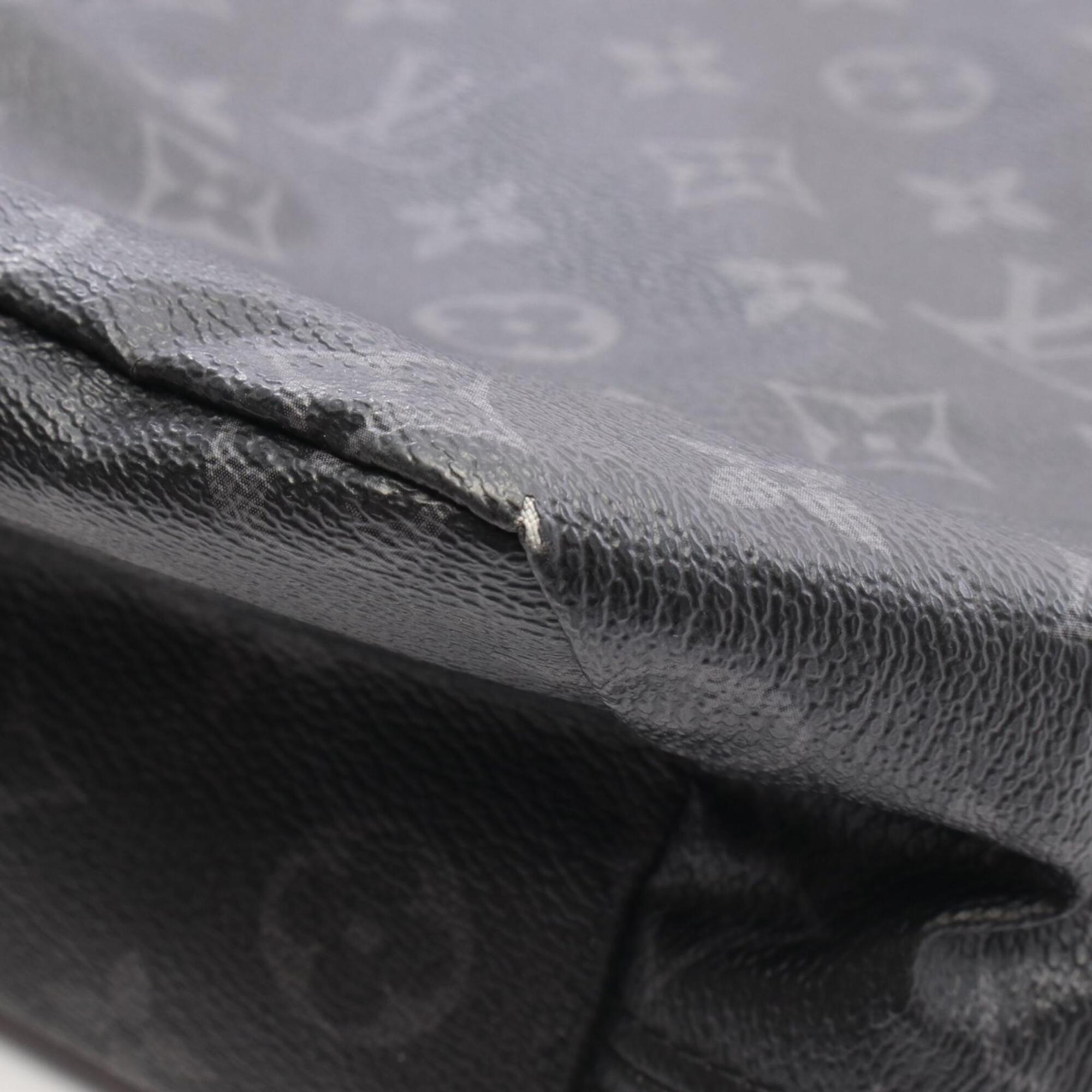 Louis Vuitton Black Pvc Leather Handbag Pouch Tote Bag (Pre-Owned)