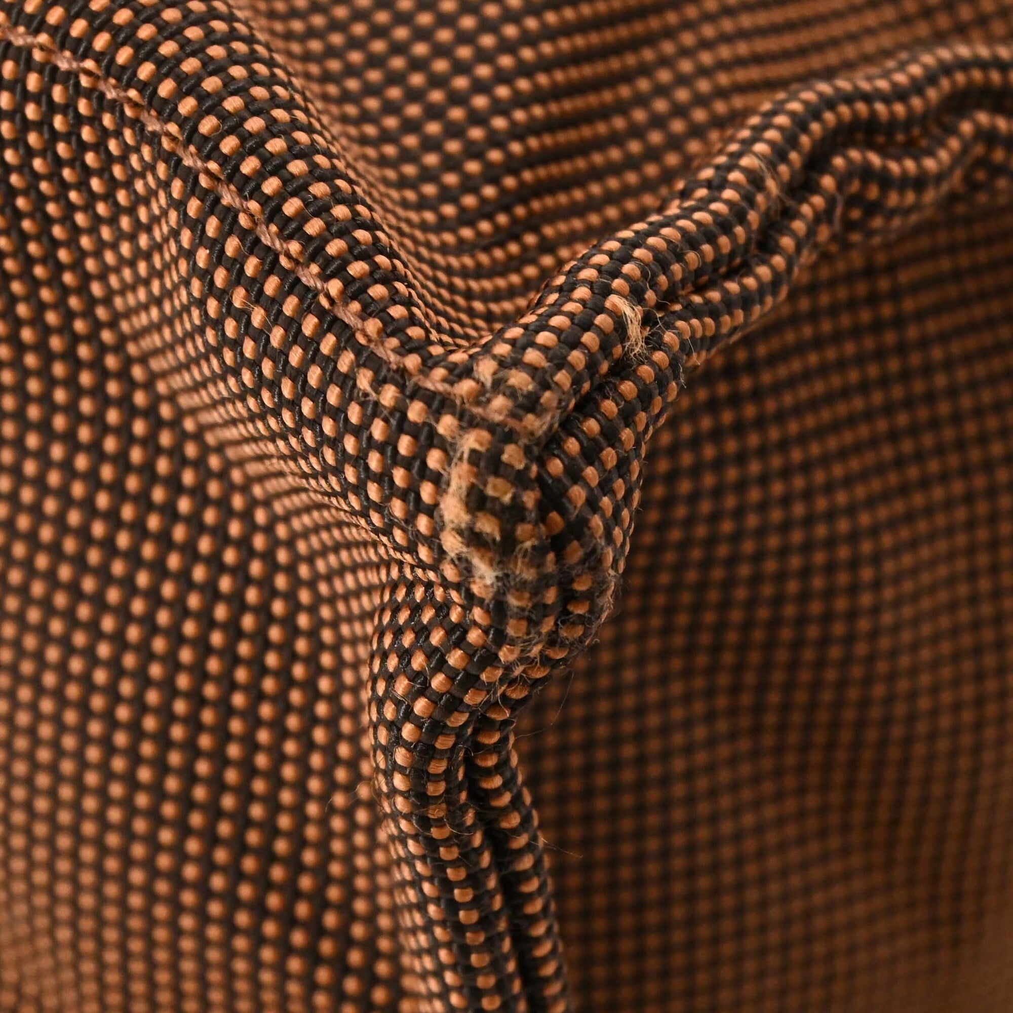 Hermes Her Line Brown Nylon Canvas Backpack (Pre-Owned)