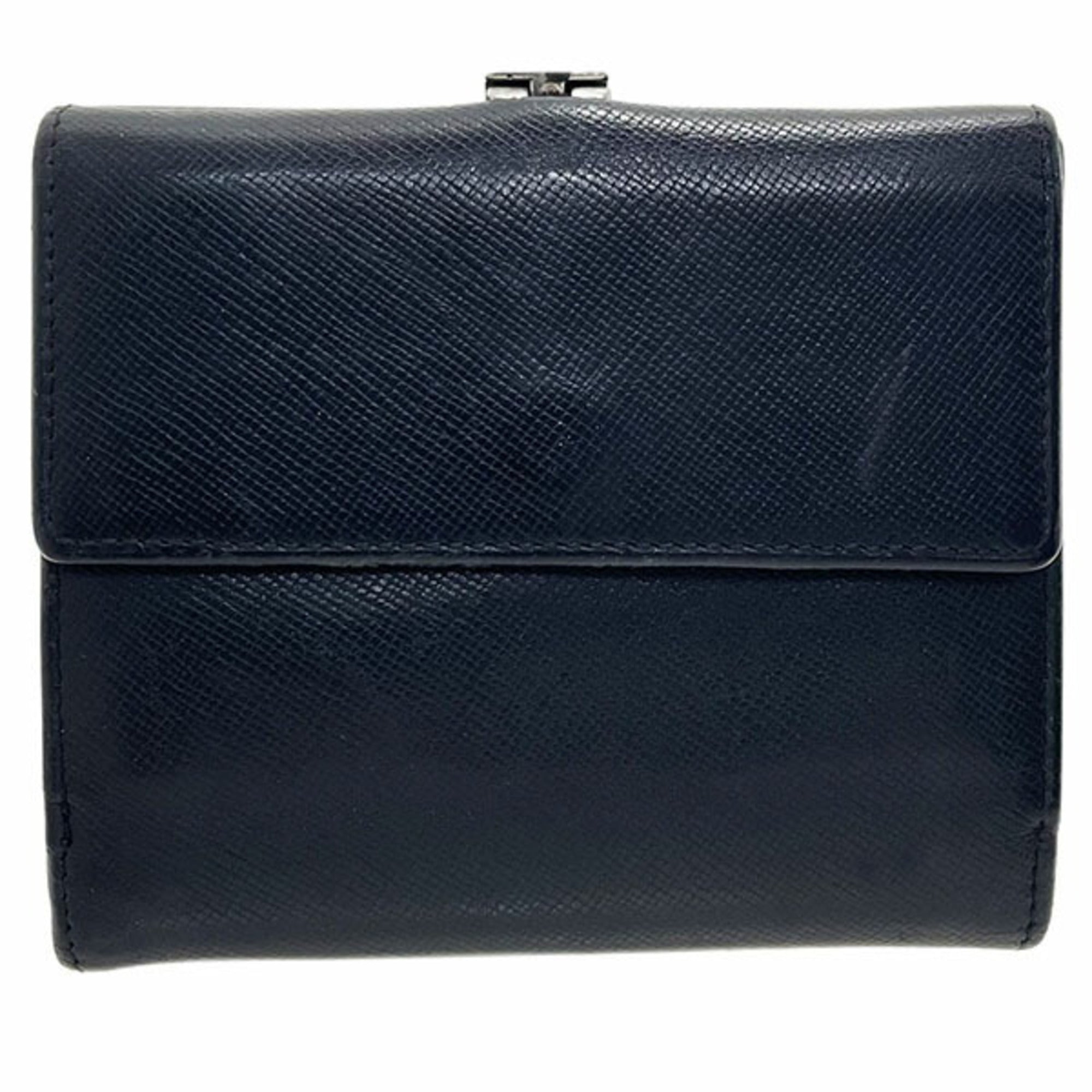 Prada Black Nero Leather Wallet (Bi-Fold) (Pre-Owned)