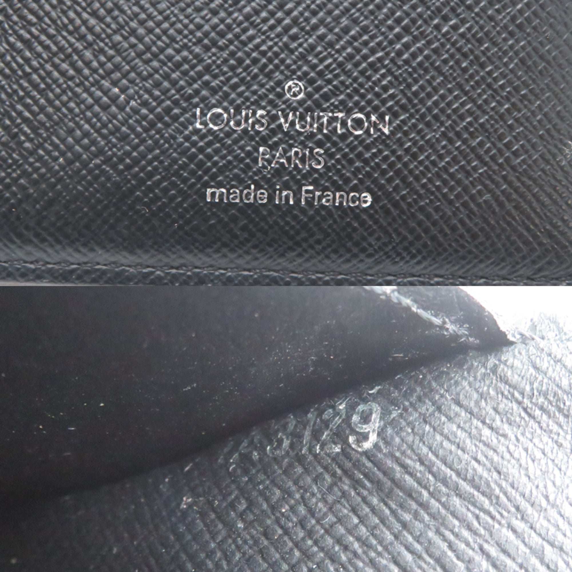 Louis Vuitton Black Damier Graphite Long Wallet (Bi-Fold) (Pre-Owned)