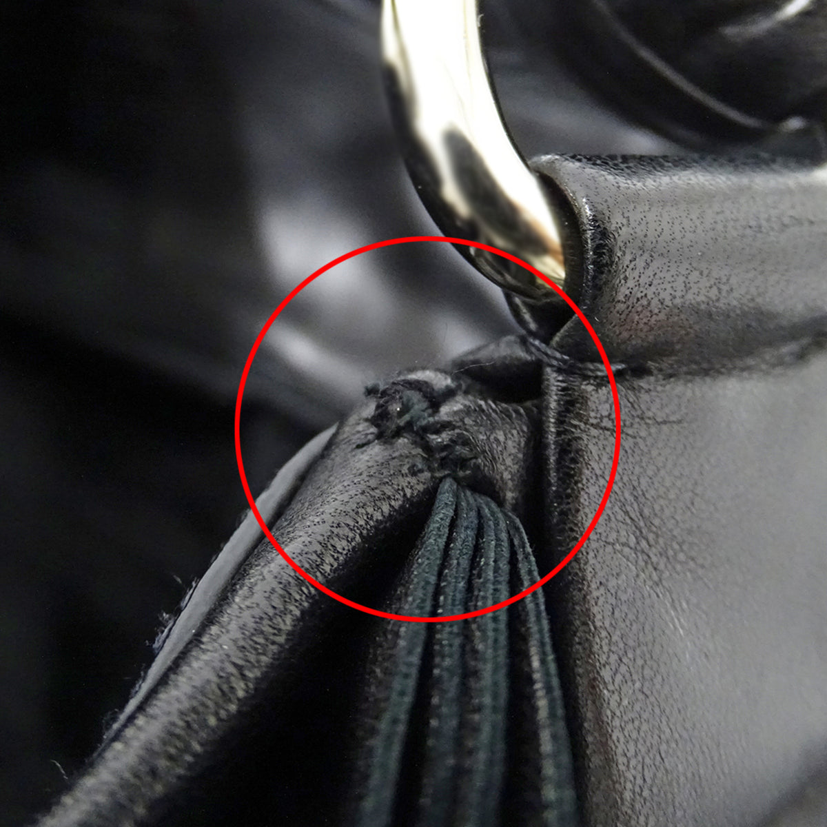 Prada Black Leather Handbag Tote Bag (Pre-Owned)
