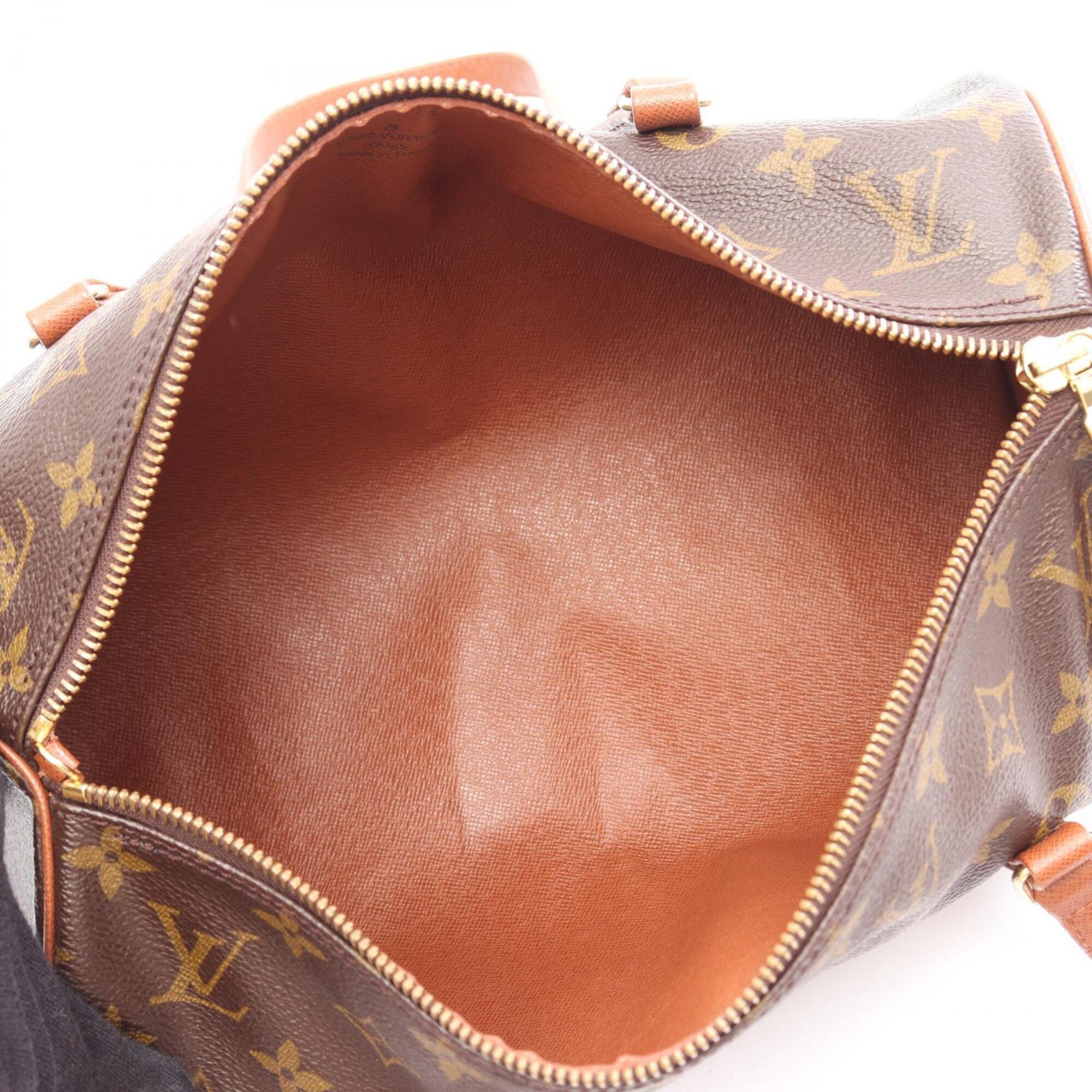Louis Vuitton Brown Monogram Coated Canvas Leather Handbag (Pre-Owned)
