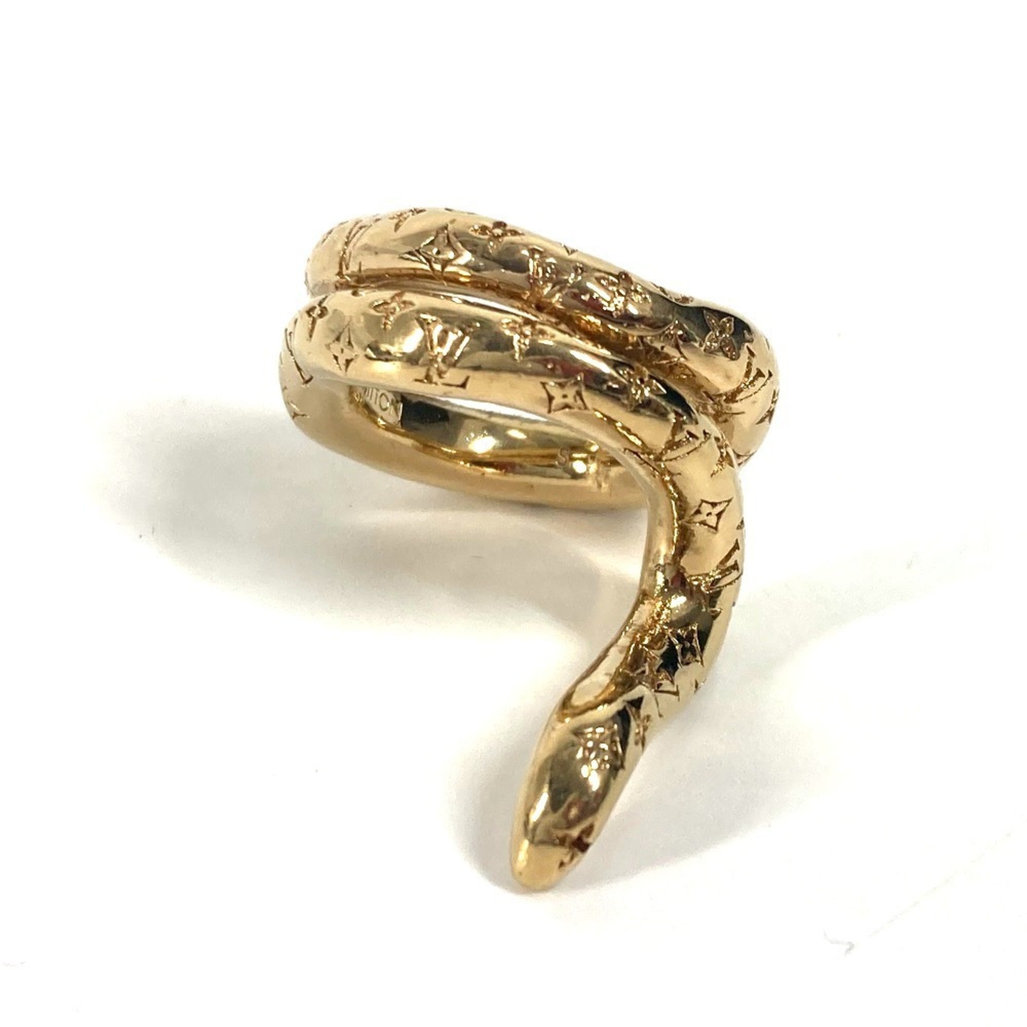 Louis Vuitton Gold Metal Band Ring (Pre-Owned)