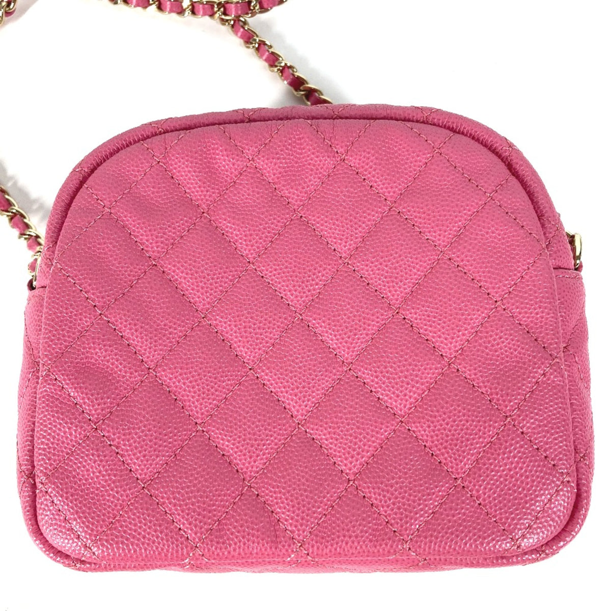 Chanel Pink Leather Shoulder Bag (Pre-Owned)