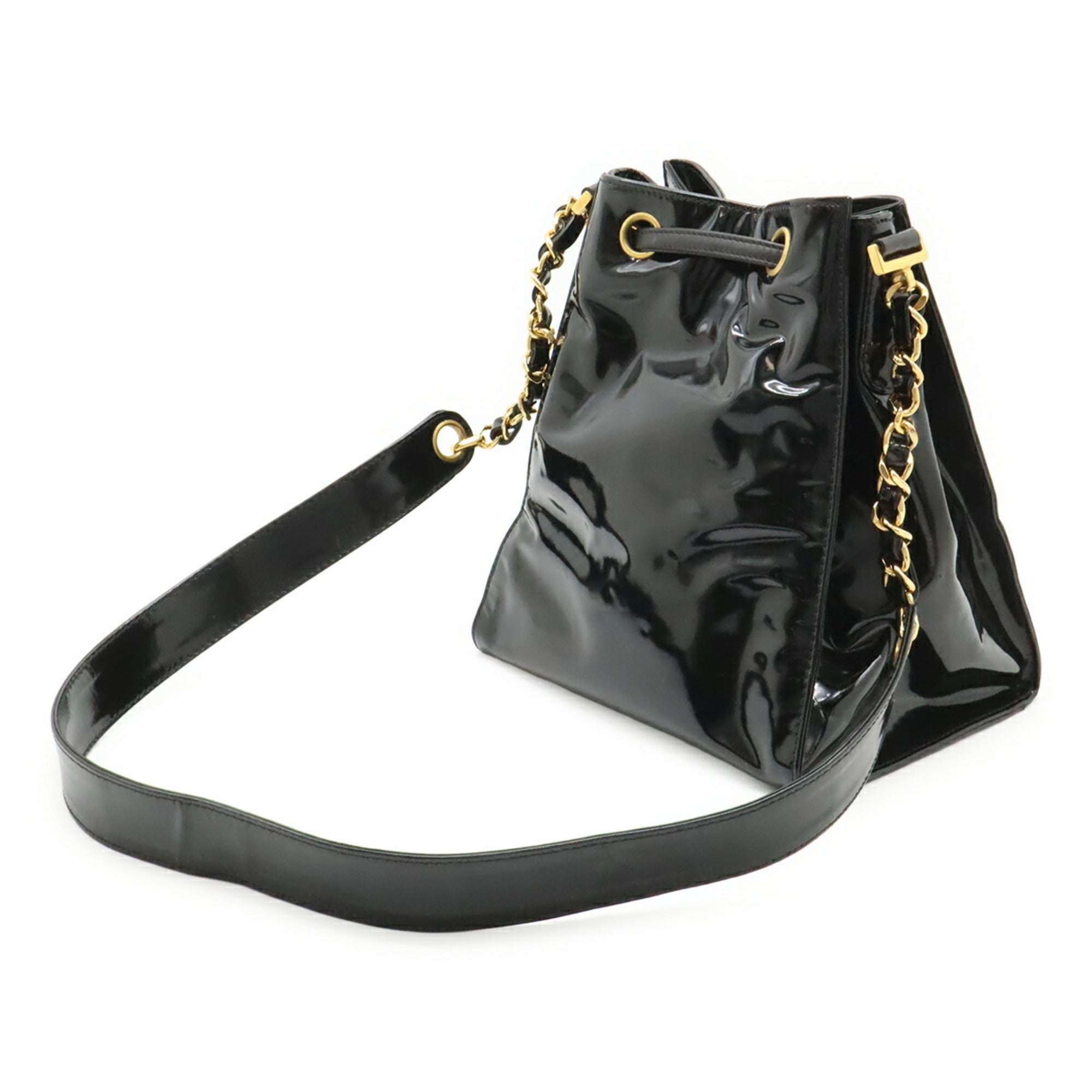 Chanel Black Leather Shoulder Bag (Pre-Owned)