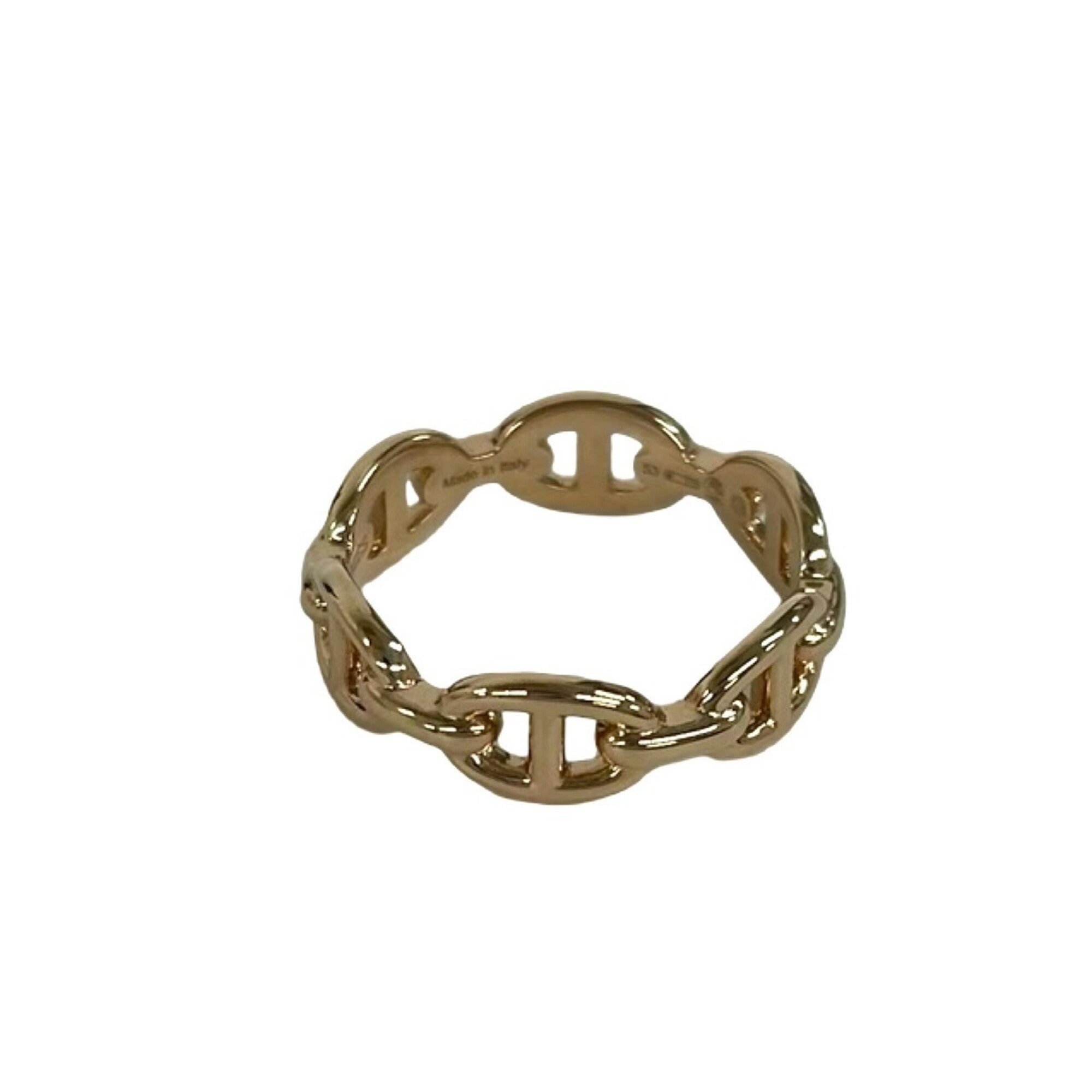 Hermes Gold Pink Gold (18K) Band Ring (Pre-Owned)