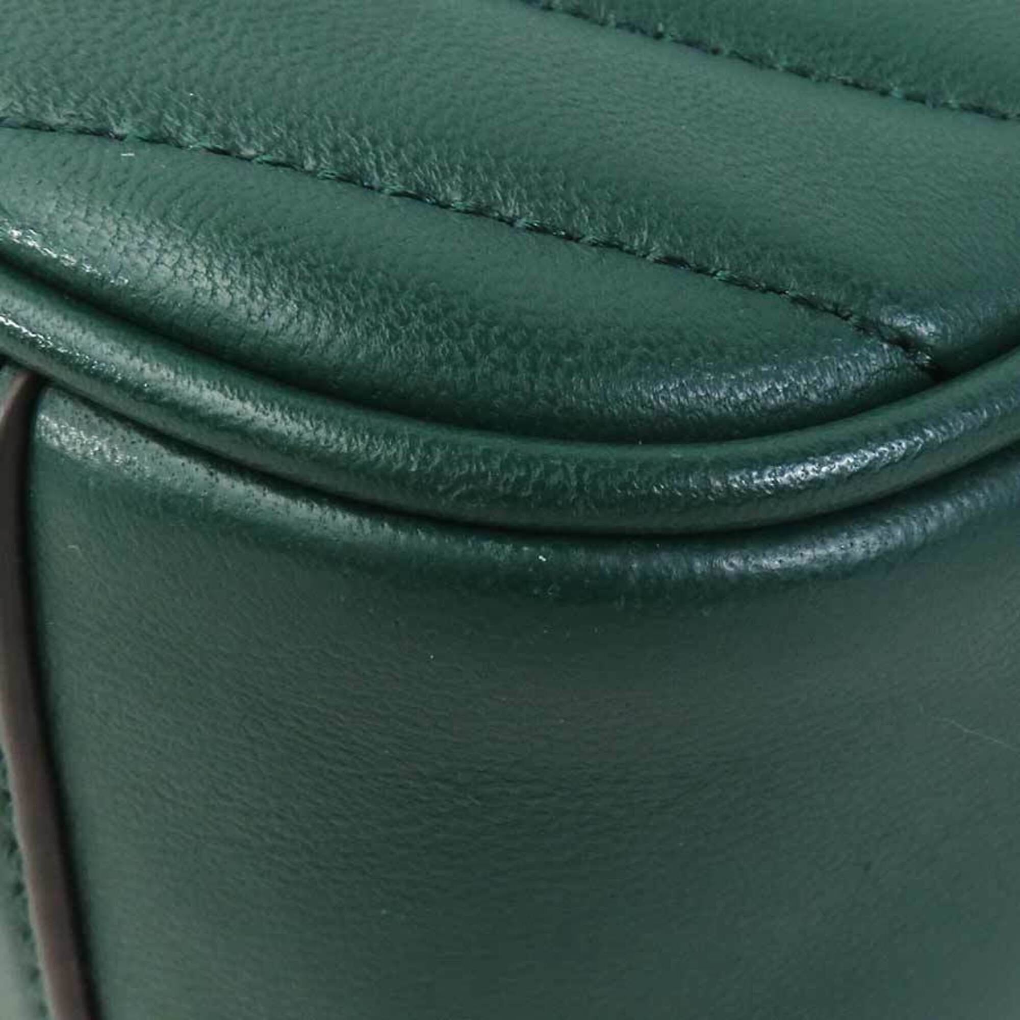 Tory Burch Green Leather Shoulder Bag (Pre-Owned)