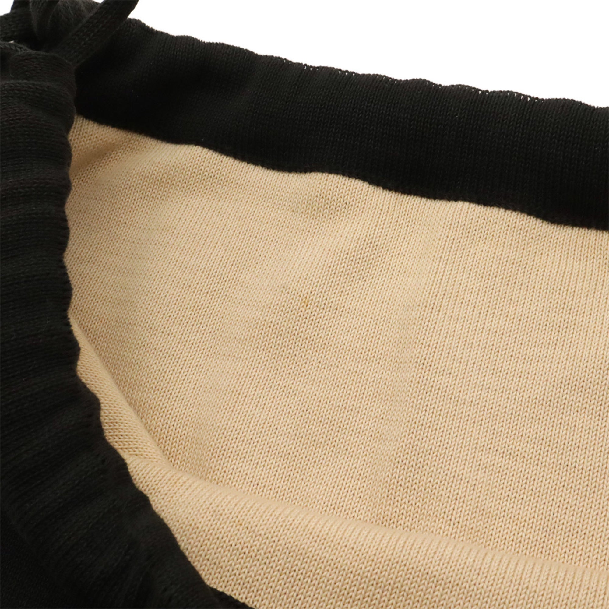 Chanel Sport Beige Black Cotton Backpack (Pre-Owned)