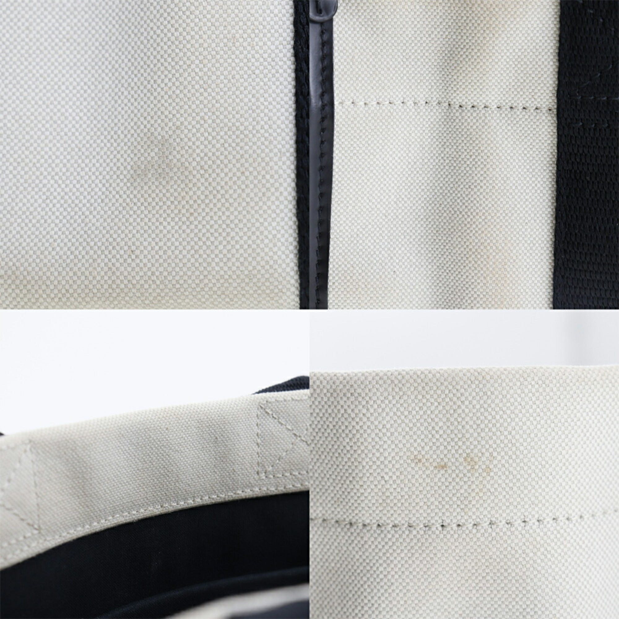 Balenciaga Black White Canvas Pouch Tote Bag (Pre-Owned)