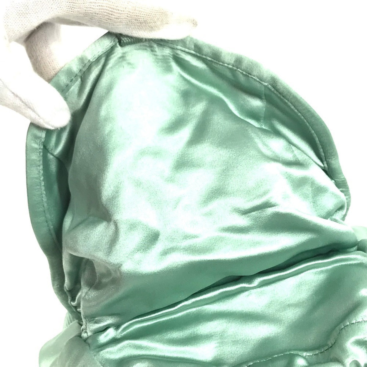 Prada Green Satin Backpack (Pre-Owned)