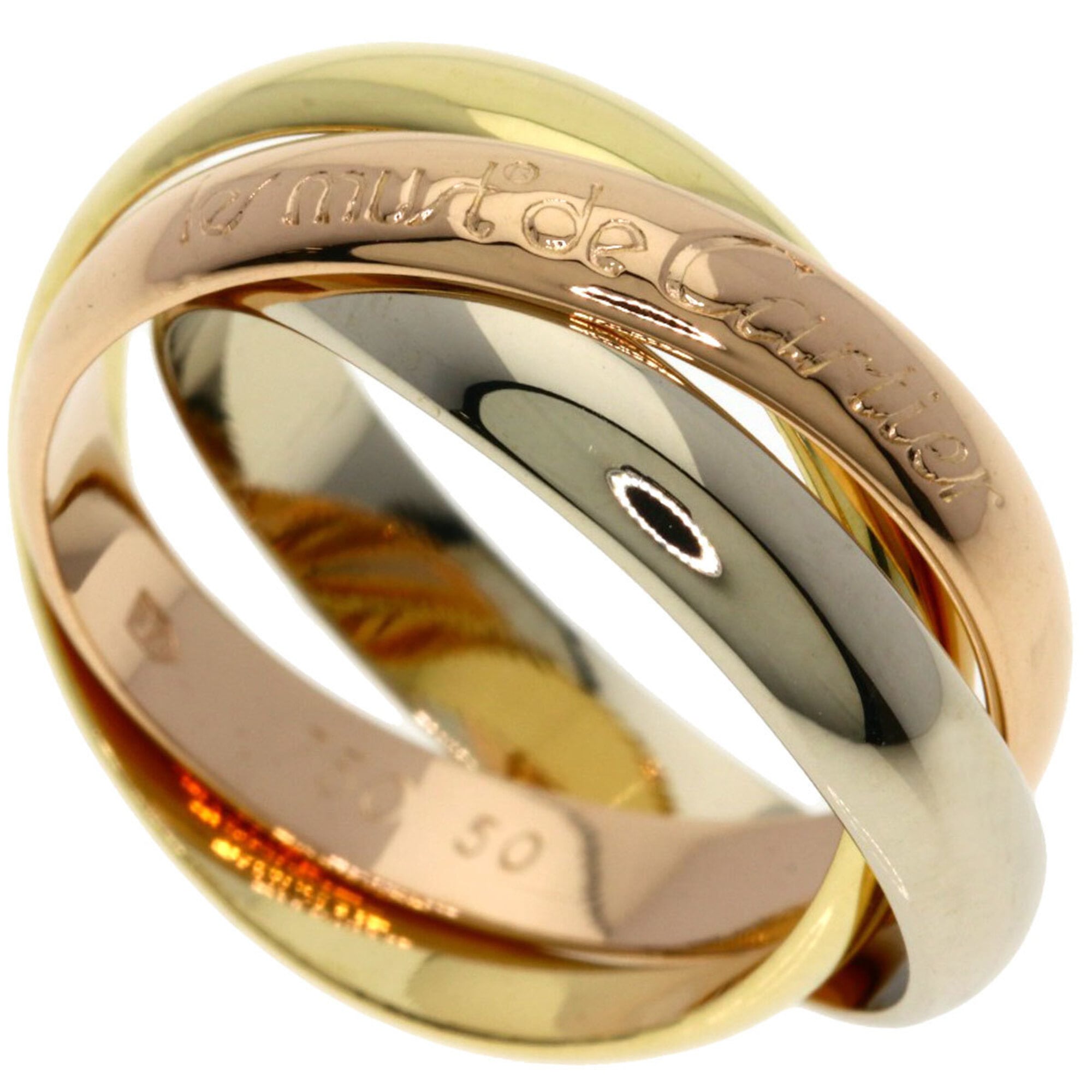 Cartier Yellow Gold (18K) Pink Gold (18K) White Gold (18K) Band Ring (Pre-Owned)