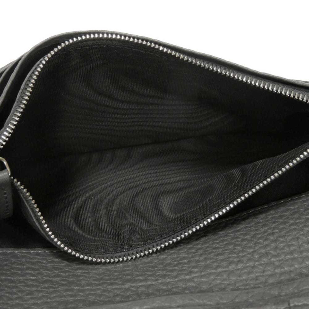 Fendi Gray Leather Long Wallet (Bi-Fold) (Pre-Owned)