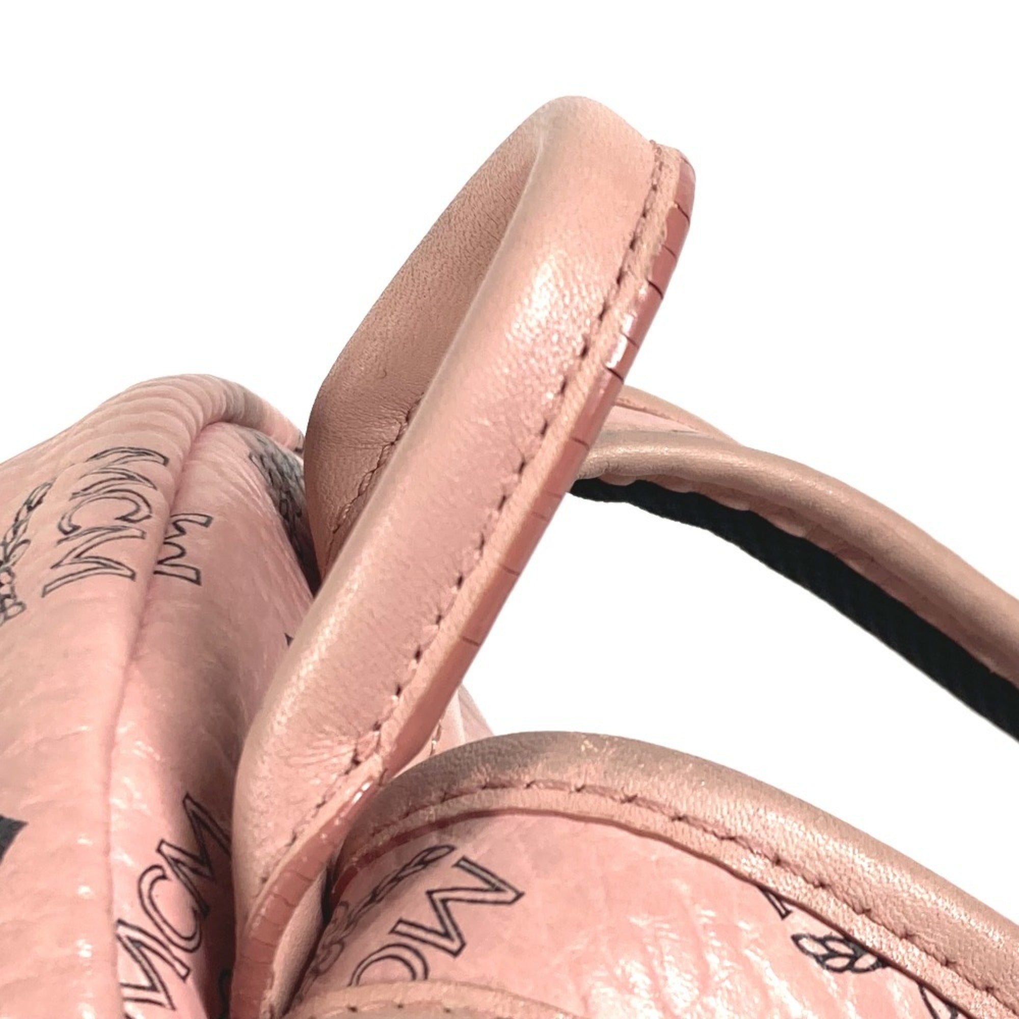 Mcm Pink Leather Backpack (Pre-Owned)