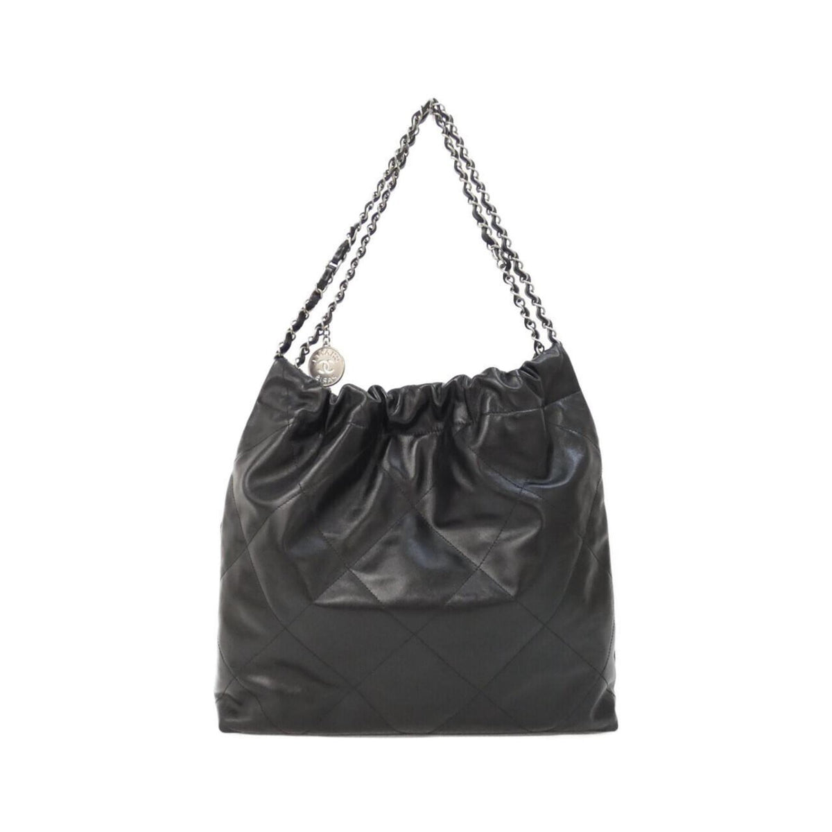 Chanel Black Leather Shoulder Bag (Pre-Owned)