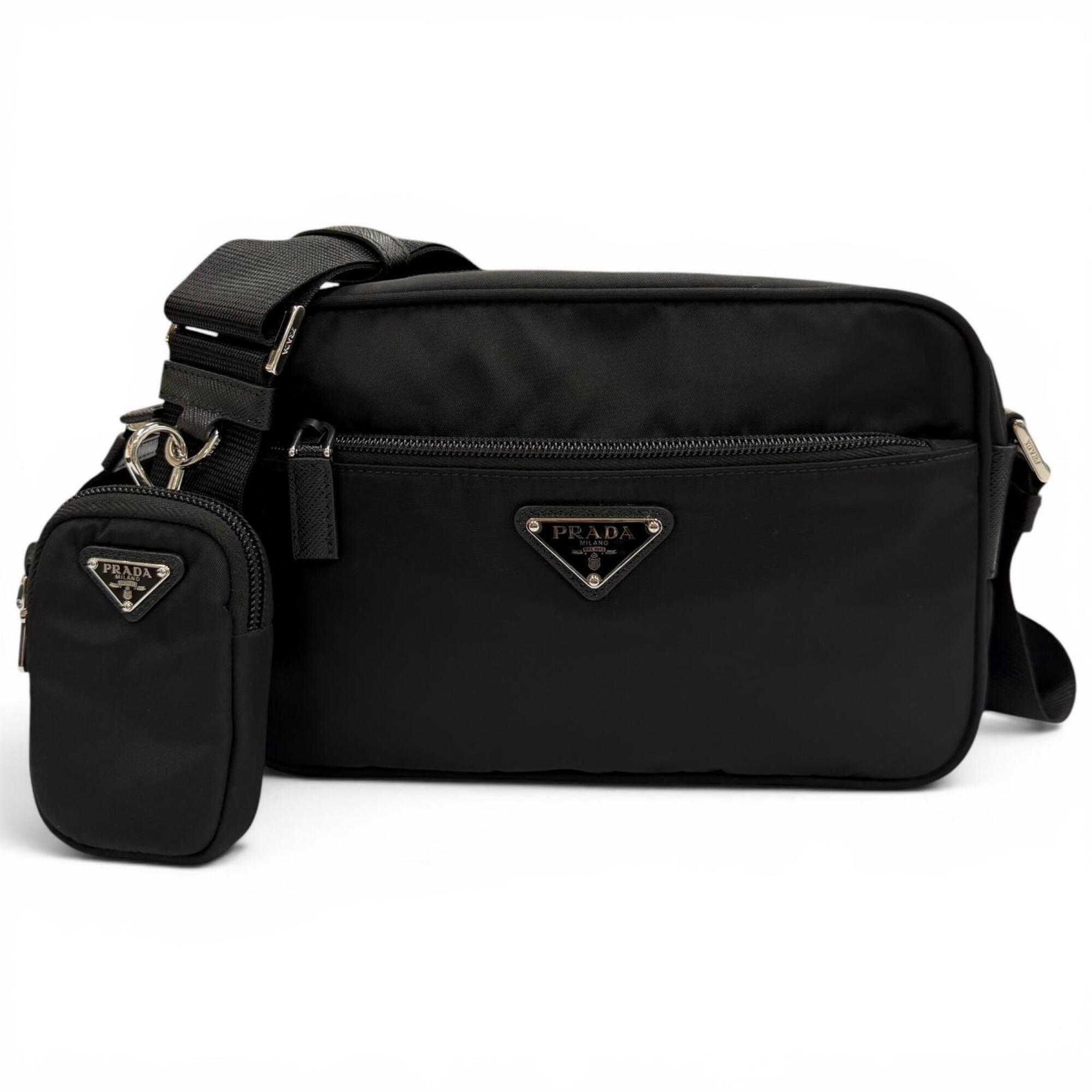 Prada Black Nylon Shoulder Bag (Pre-Owned)