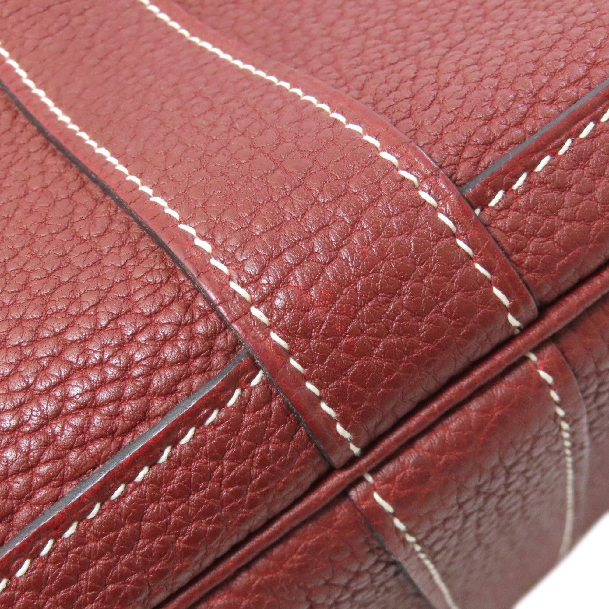 Hermes Red Color Negonda Leather Handbag (Pre-Owned)