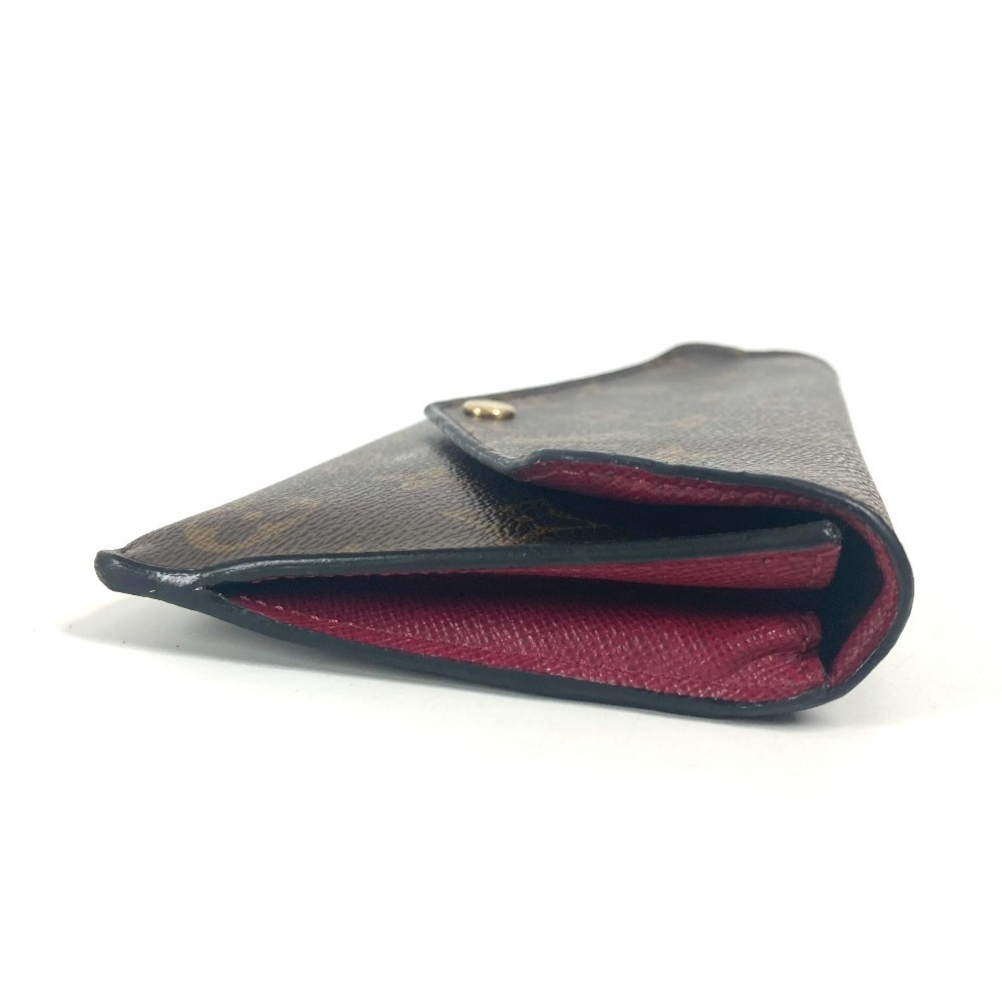 Louis Vuitton Monogram Brown Pink Monogram Long Wallet (Bi-Fold) (Pre-Owned)