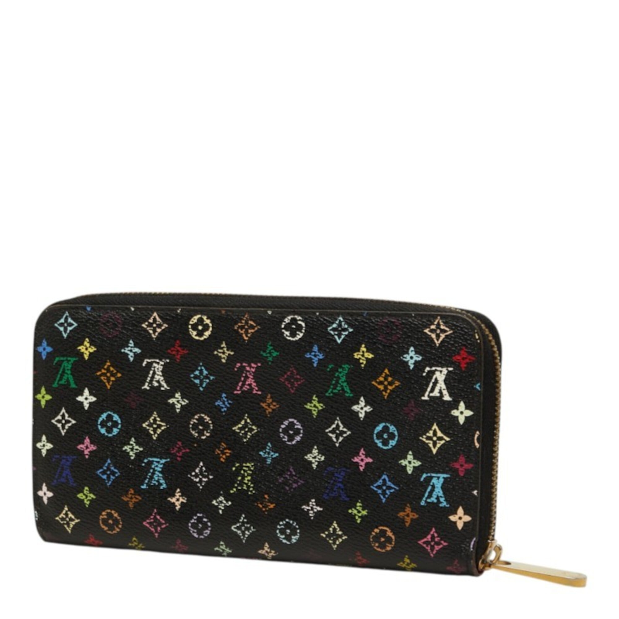 Louis Vuitton Black Monogram Multi-Color Monogram Long Wallet (Bi-Fold) (Pre-Owned)