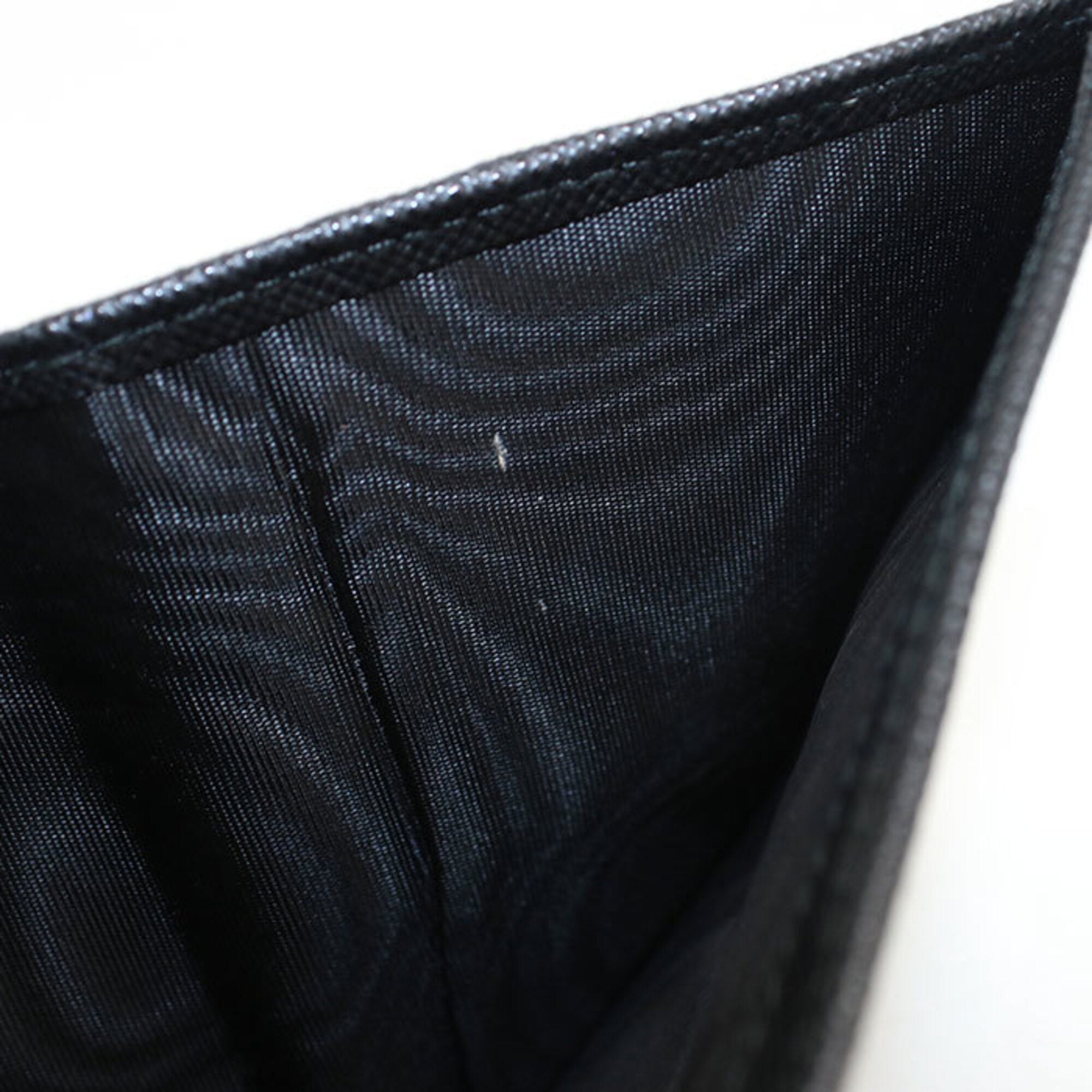 Prada Black Leather Wallet (Bi-Fold) (Pre-Owned)