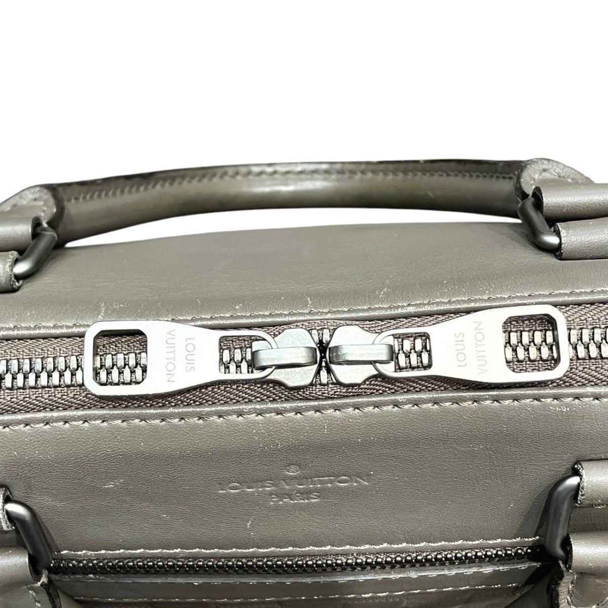 Louis Vuitton Galle Gray Damier Infini Briefcase Handbag (Pre-Owned)