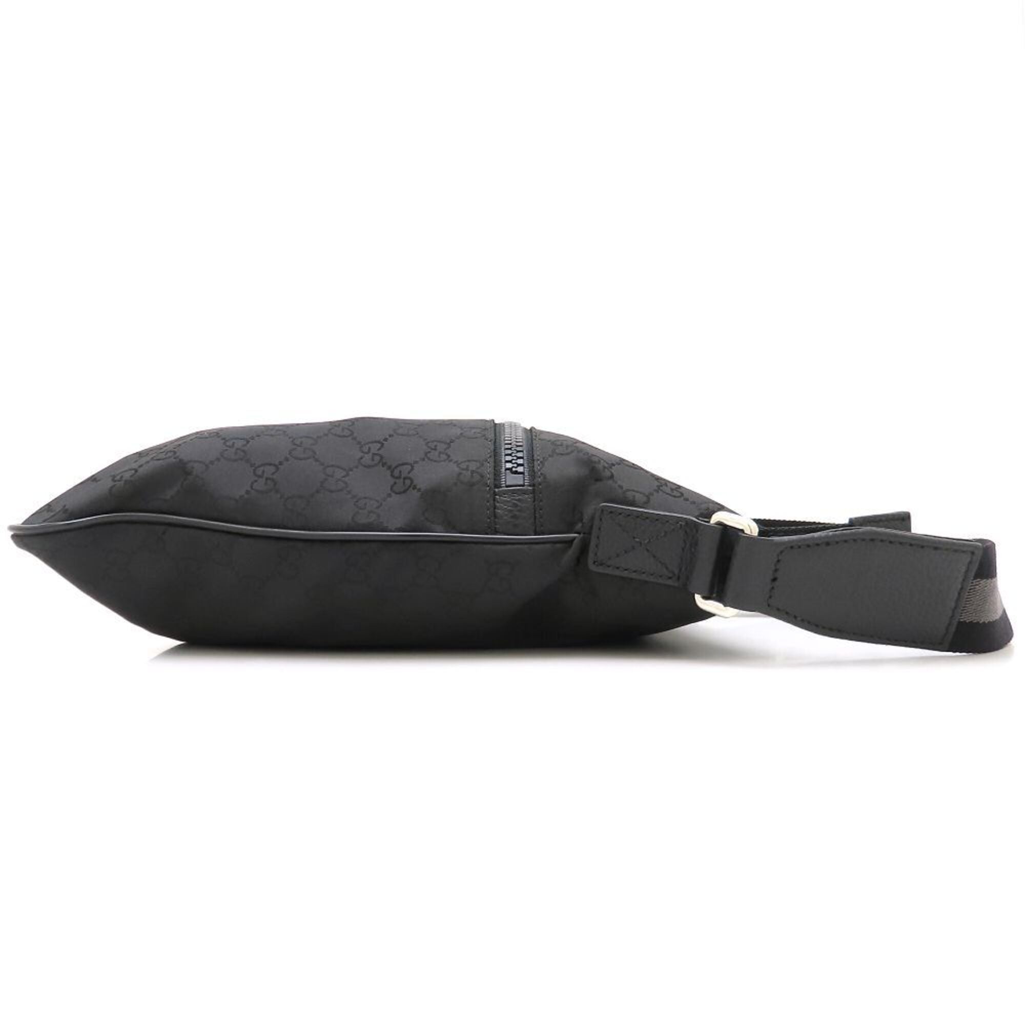 Gucci Black Nylon Leather Shoulder Bag (Pre-Owned)