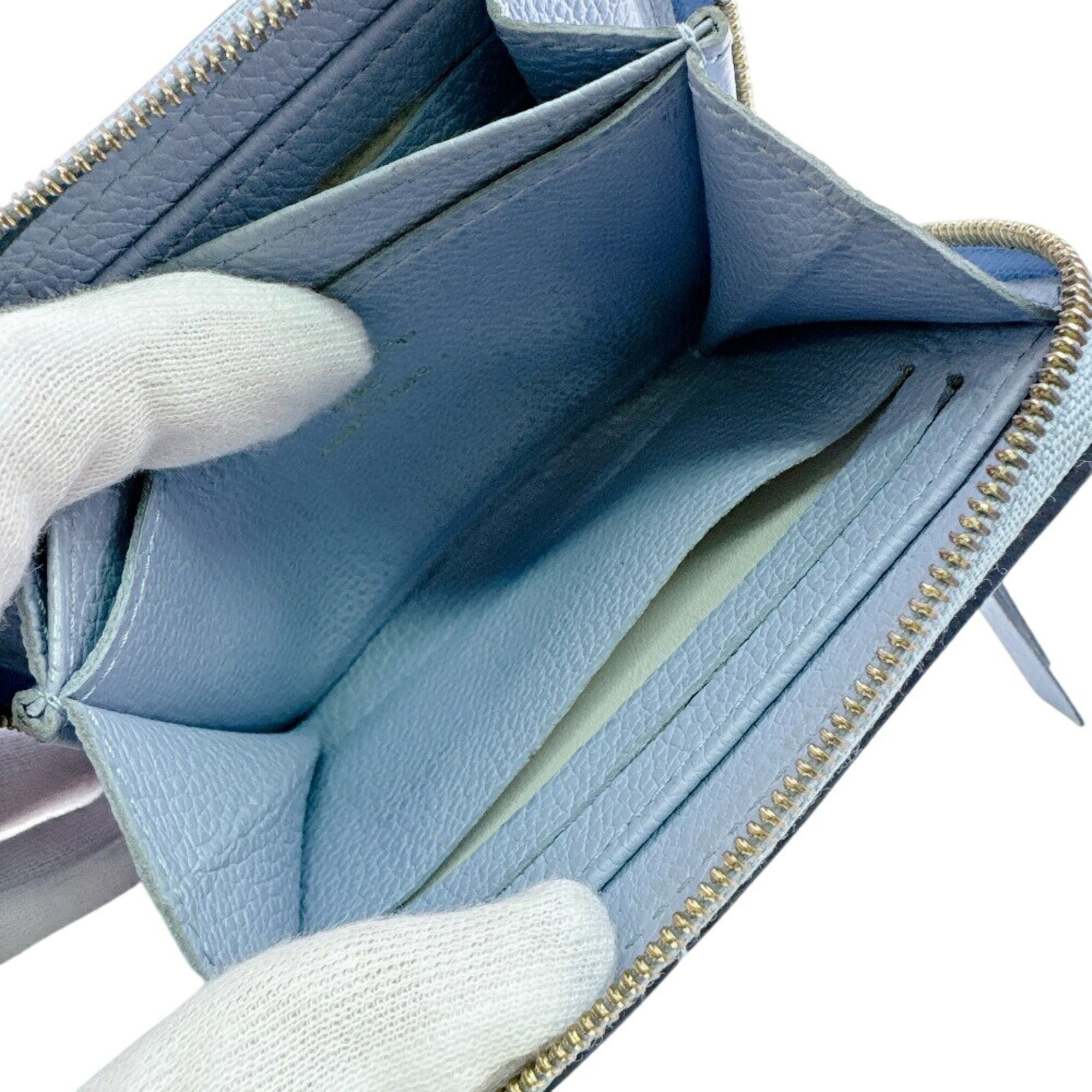 Louis Vuitton Monogram Empreinte Blue Monogram Empreinte Wallet (Bi-Fold) (Pre-Owned)