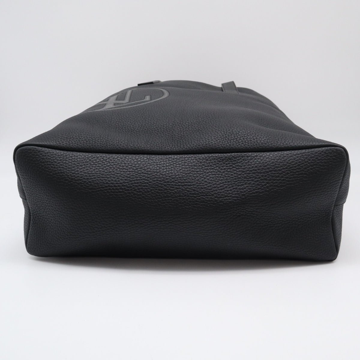 Louis Vuitton Black Gray Leather Tote Bag (Pre-Owned)