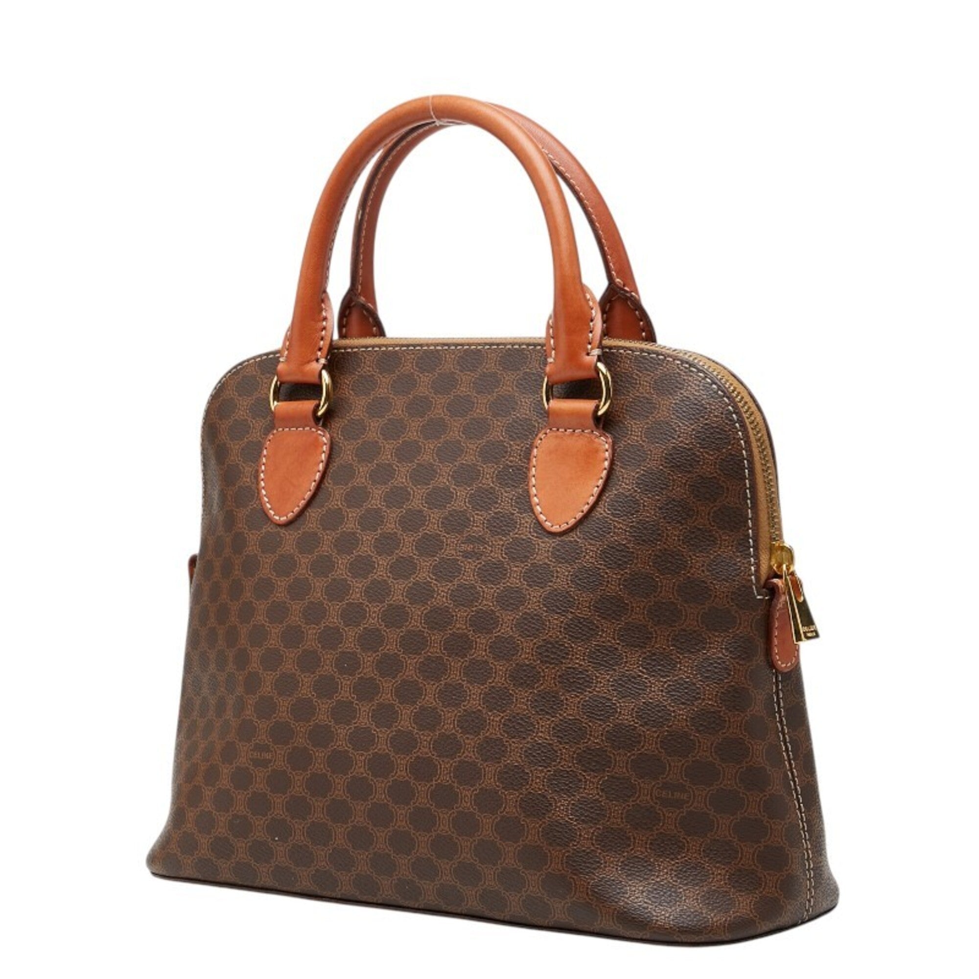 Celine Brown Pvc Leather Handbag (Pre-Owned)