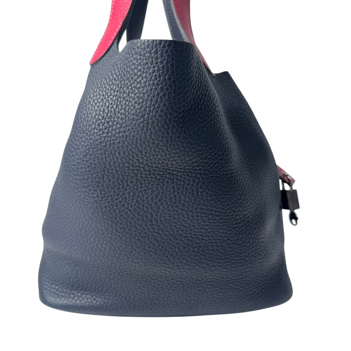 Hermes Blue Nuit Taurillon Clemence Leather Handbag (Pre-Owned)