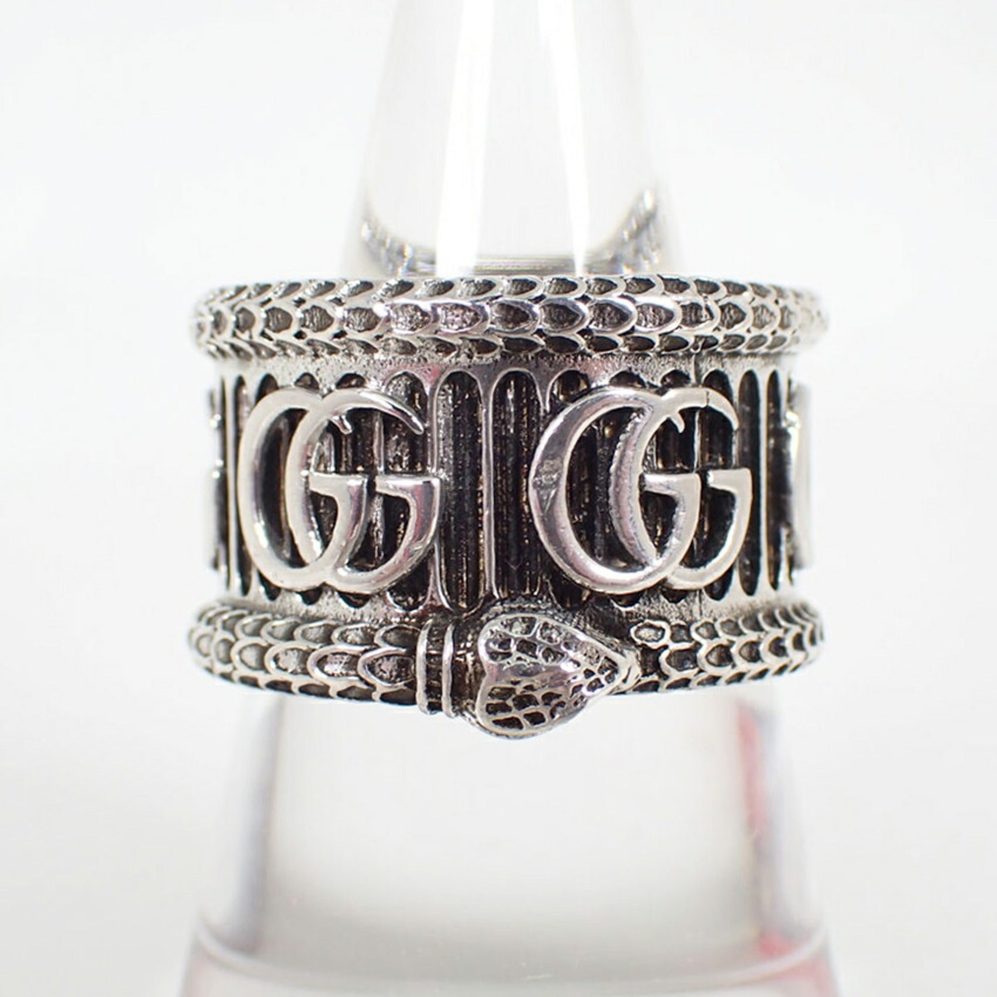 Gucci Sterling Silver 925 Band Ring (Pre-Owned)