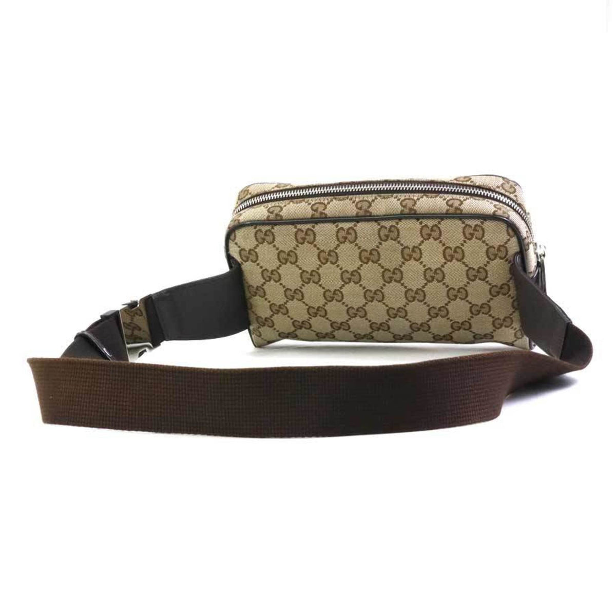 Gucci Brown Gg Canvas Fanny Pack Sling Bag (Pre-Owned)