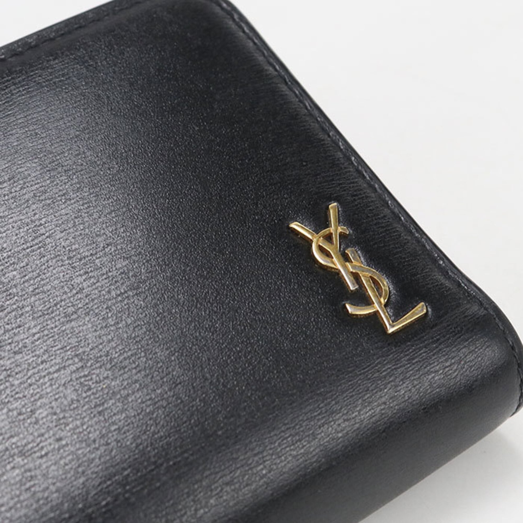 Saint Laurent Black Leather Wallet (Bi-Fold) (Pre-Owned)