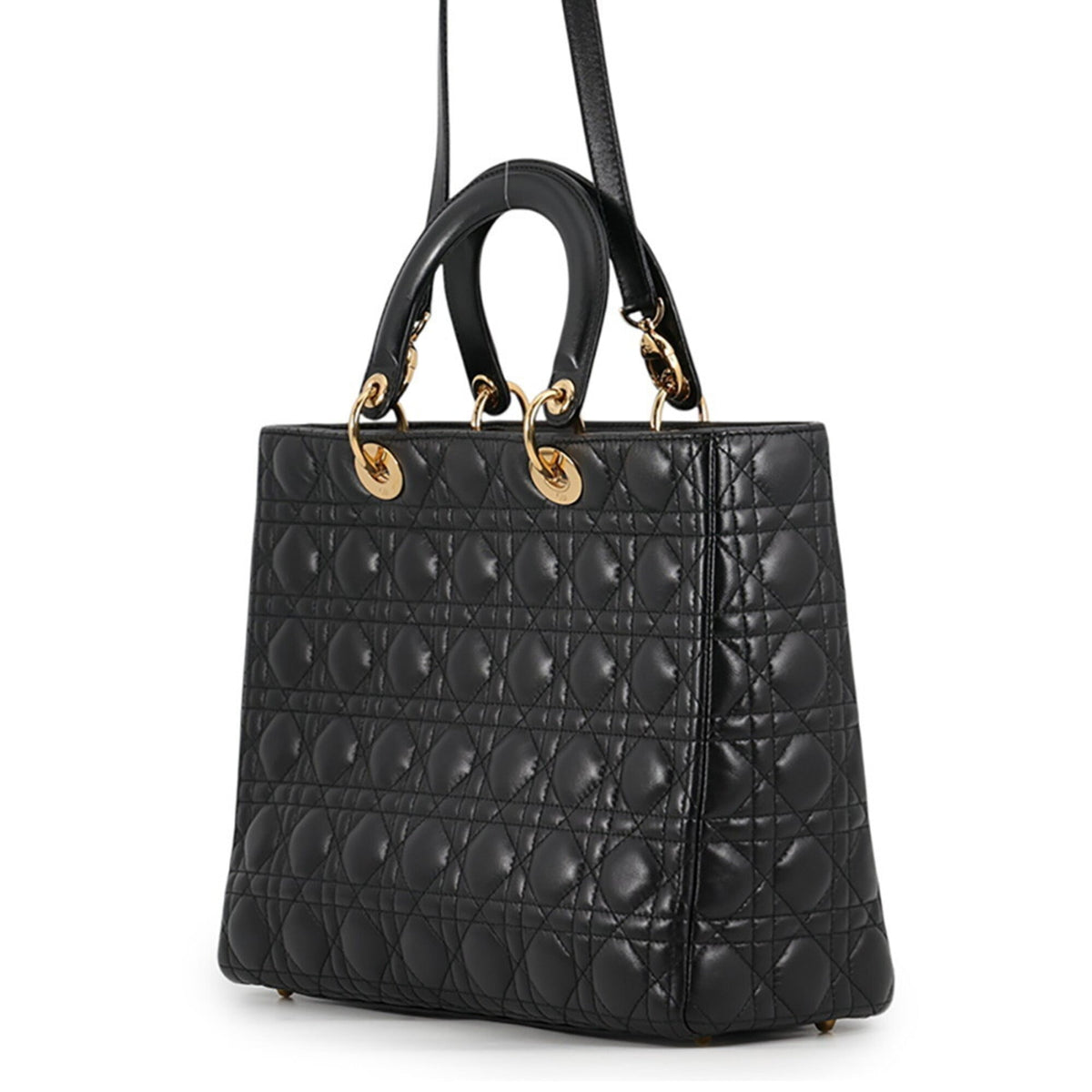 Christian Dior Black Leather Handbag (Pre-Owned)