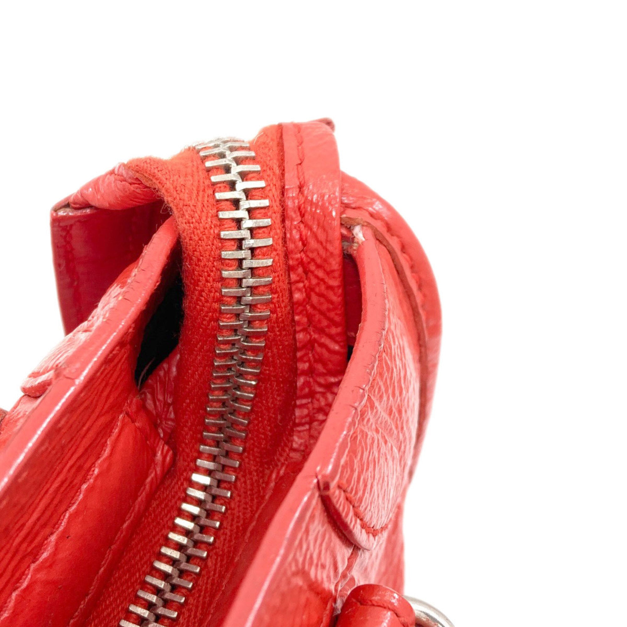 Balenciaga Red Color Leather Handbag (Pre-Owned)