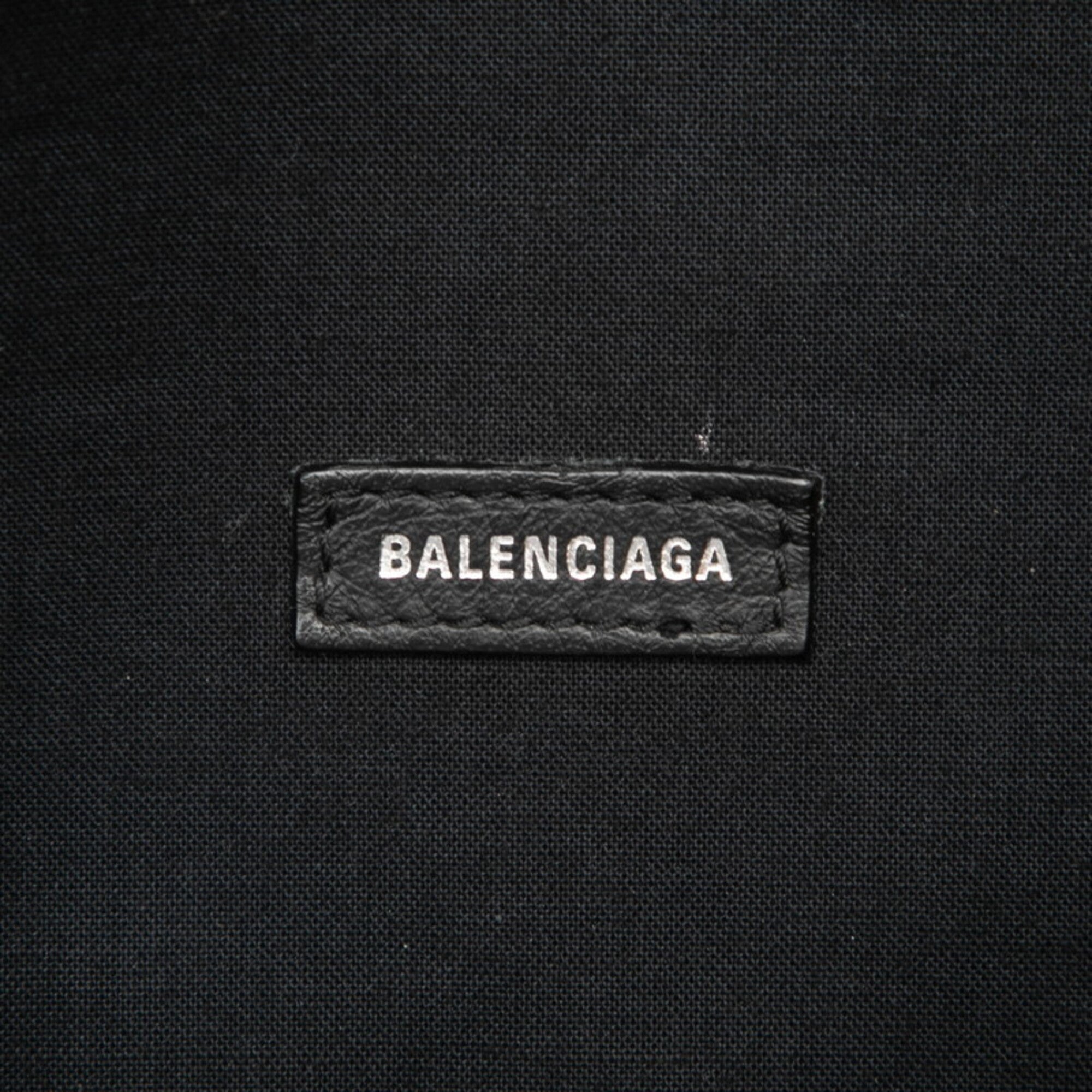 Balenciaga Black Leather Fanny Pack Sling Bag (Pre-Owned)