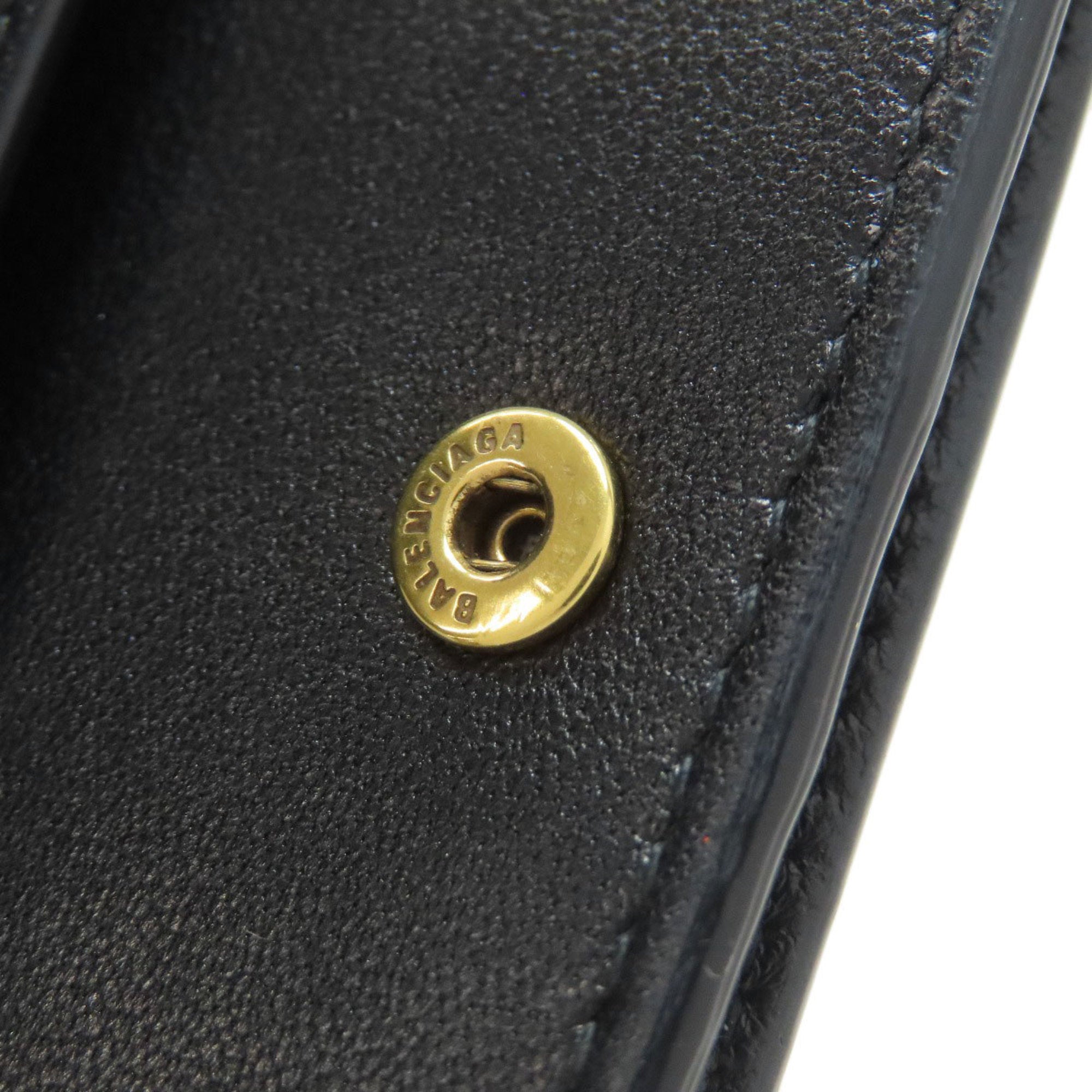 Balenciaga Black Leather Wallet (Bi-Fold) (Pre-Owned)