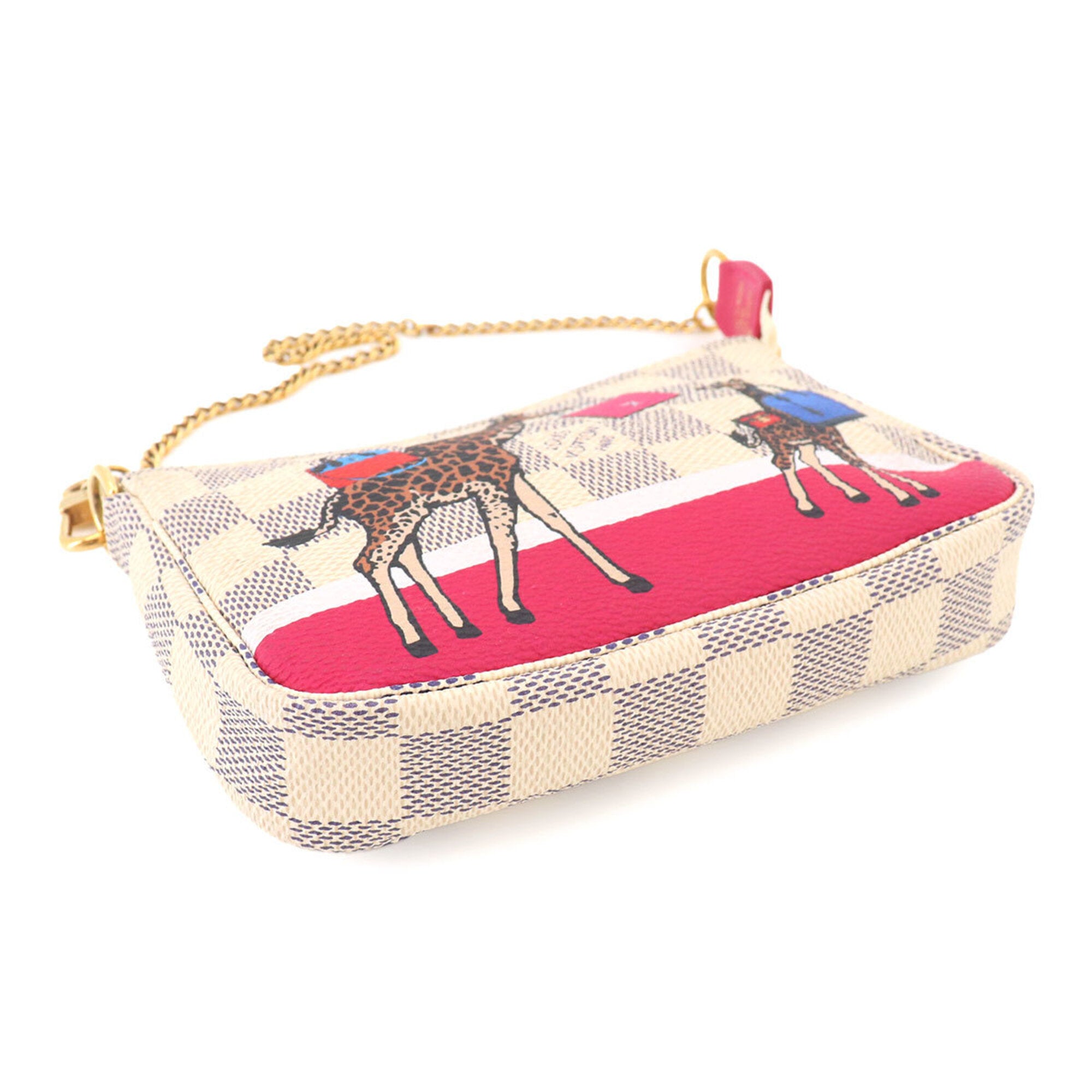 Louis Vuitton Damier Azur Multi-Color White Damier Azur Handbag Pochette (Pre-Owned)
