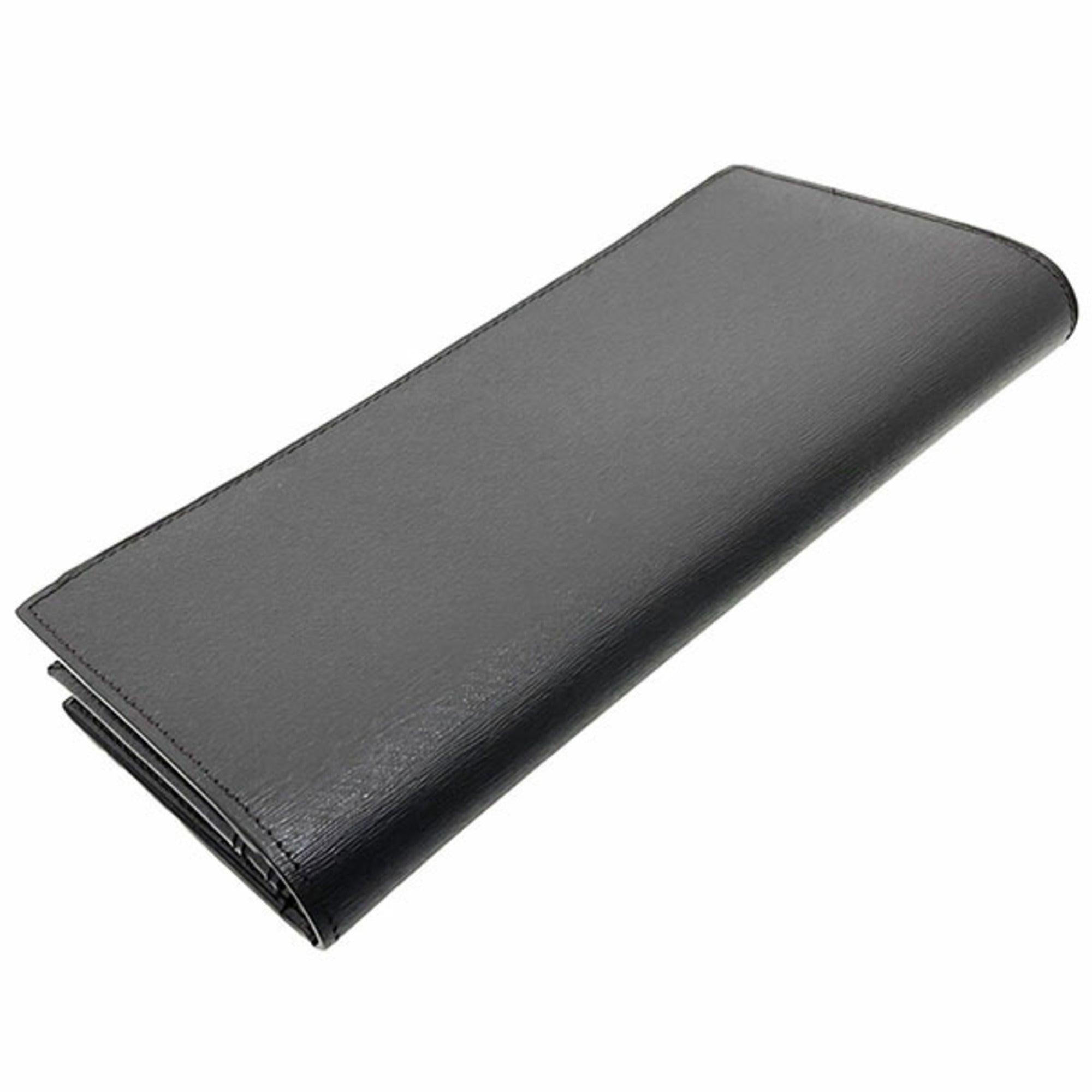 Dunhill Dark Brown Leather Long Bill Wallet (Bi-Fold) (Pre-Owned)