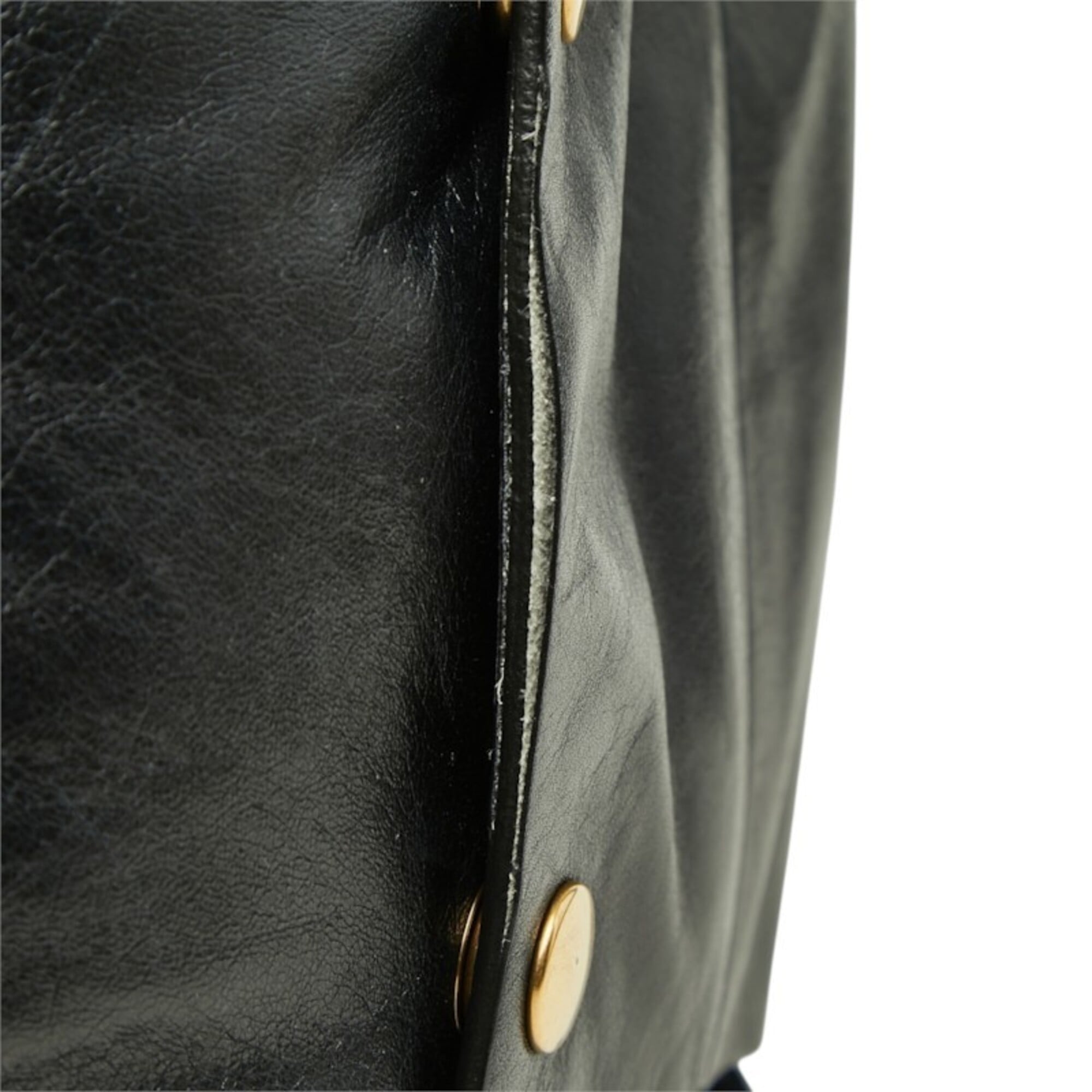 Celine Dark Navy Leather Shoulder Bag Tote Bag (Pre-Owned)