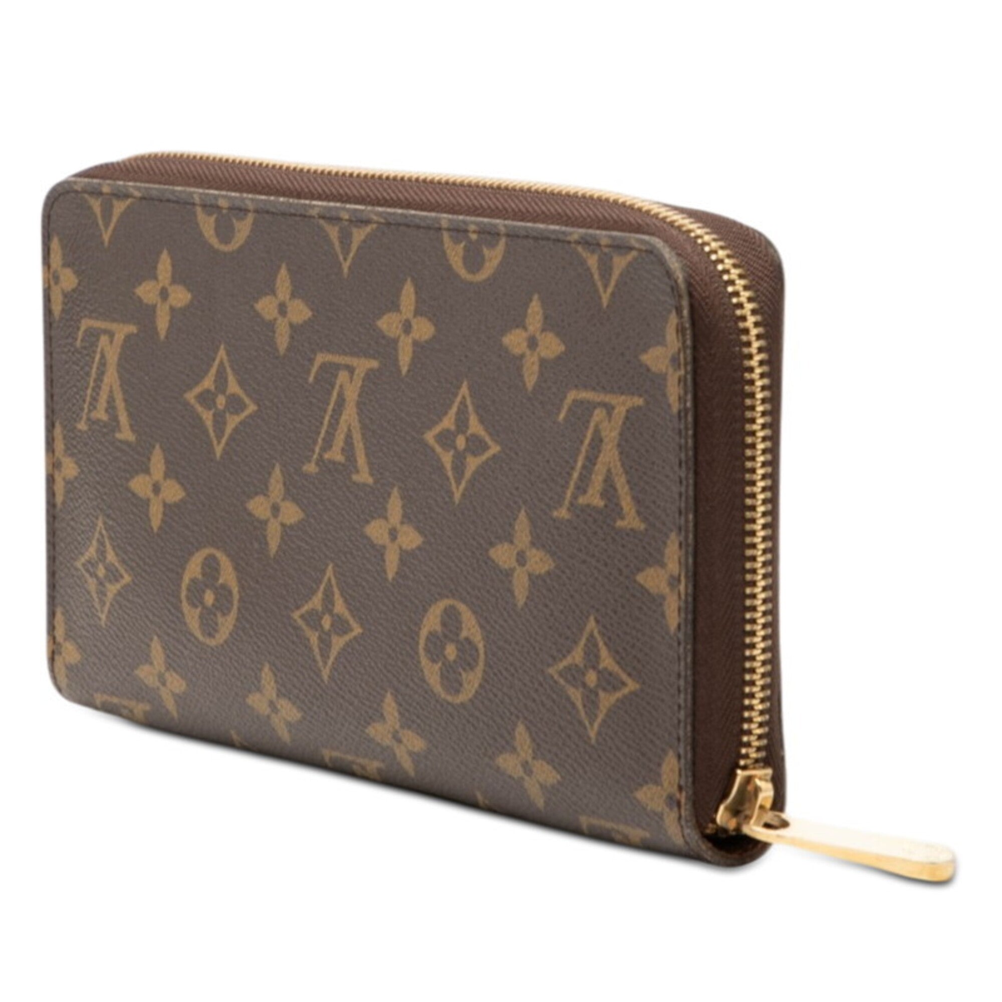 Louis Vuitton Monogram Brown Pvc Leather Long Wallet (Bi-Fold) (Pre-Owned)