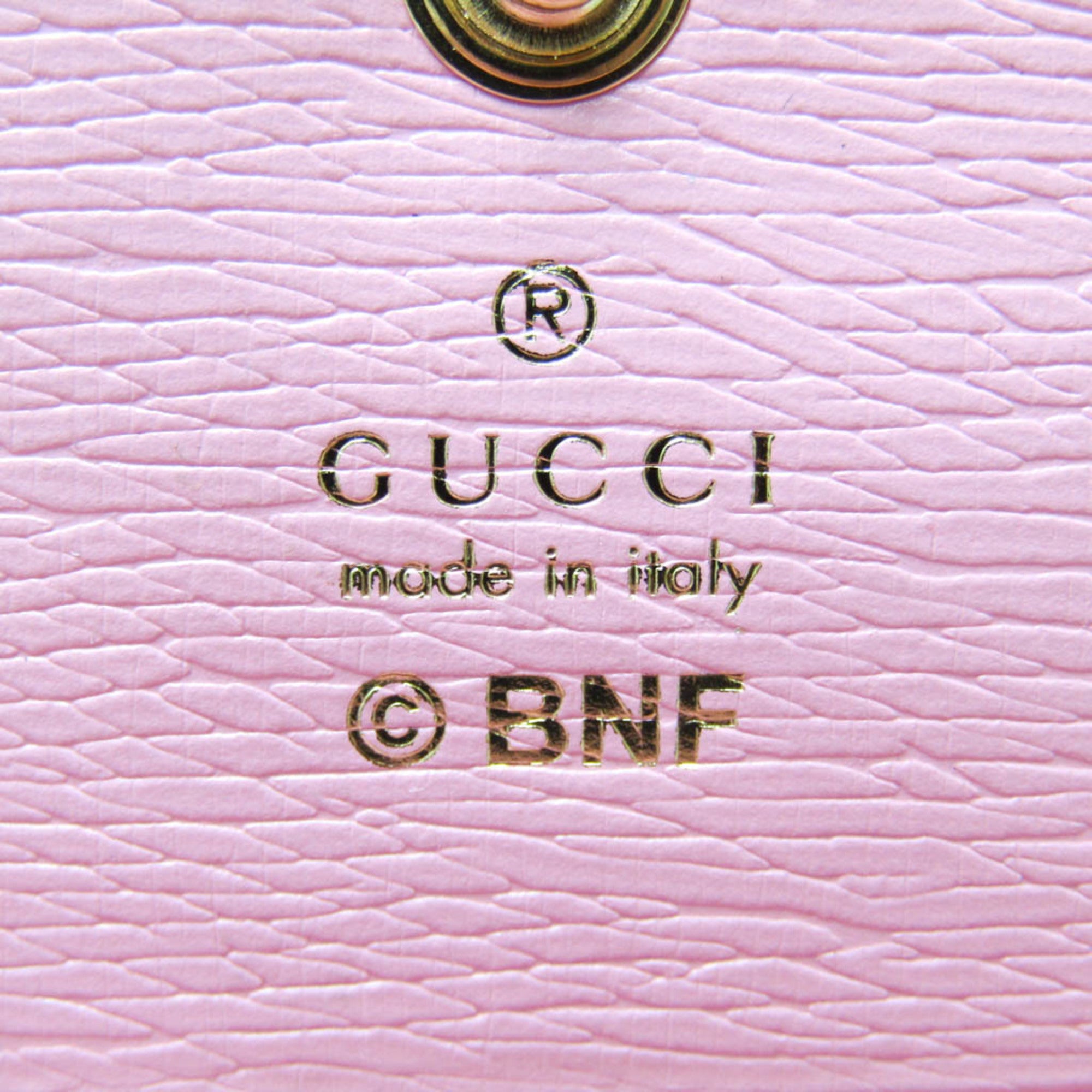 Gucci Multi-Color Pink Leather Wallet (Bi-Fold) (Pre-Owned)