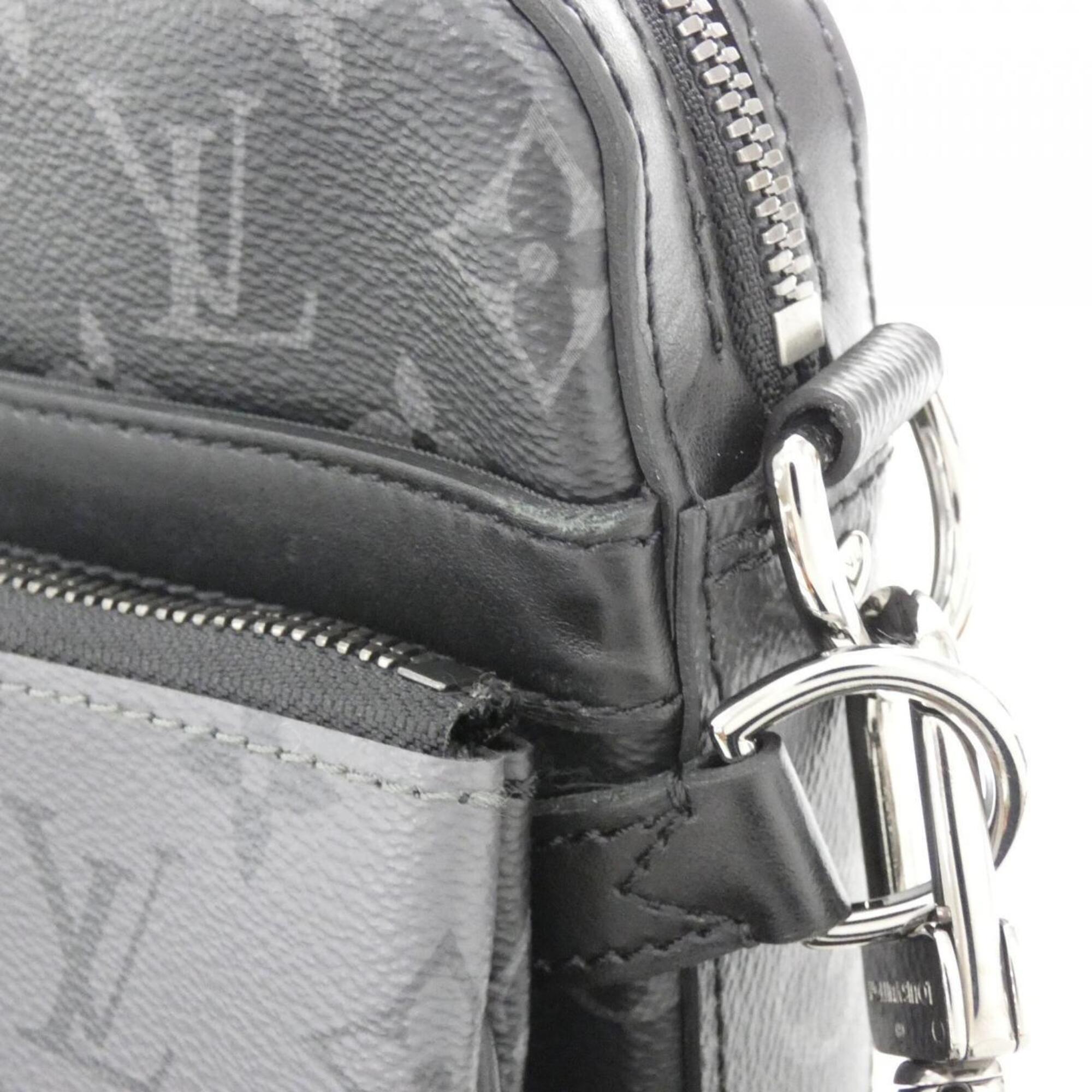 Louis Vuitton Black Coated Canvas Shoulder Bag (Pre-Owned)