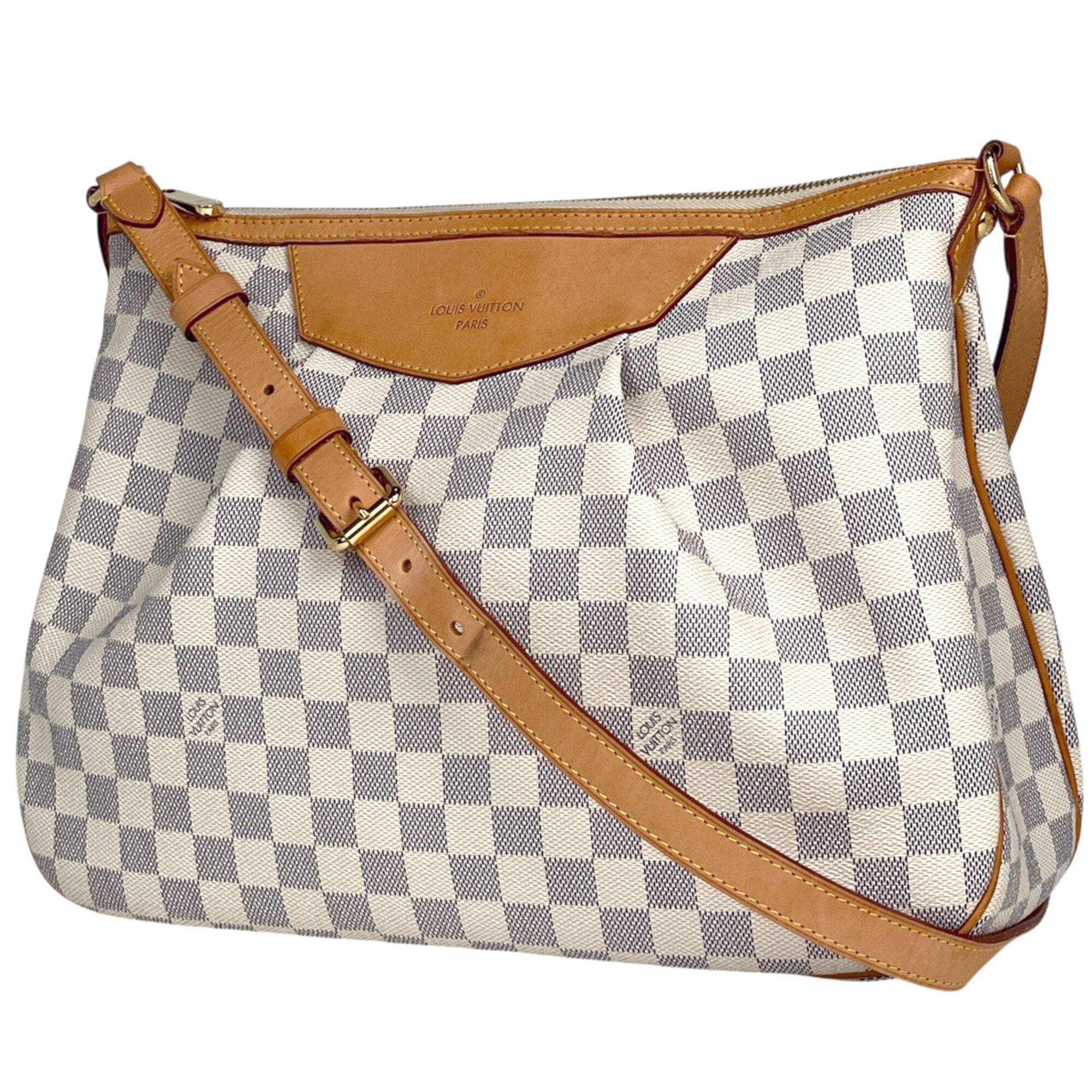 Louis Vuitton White Damier Azur Shoulder Bag (Pre-Owned)
