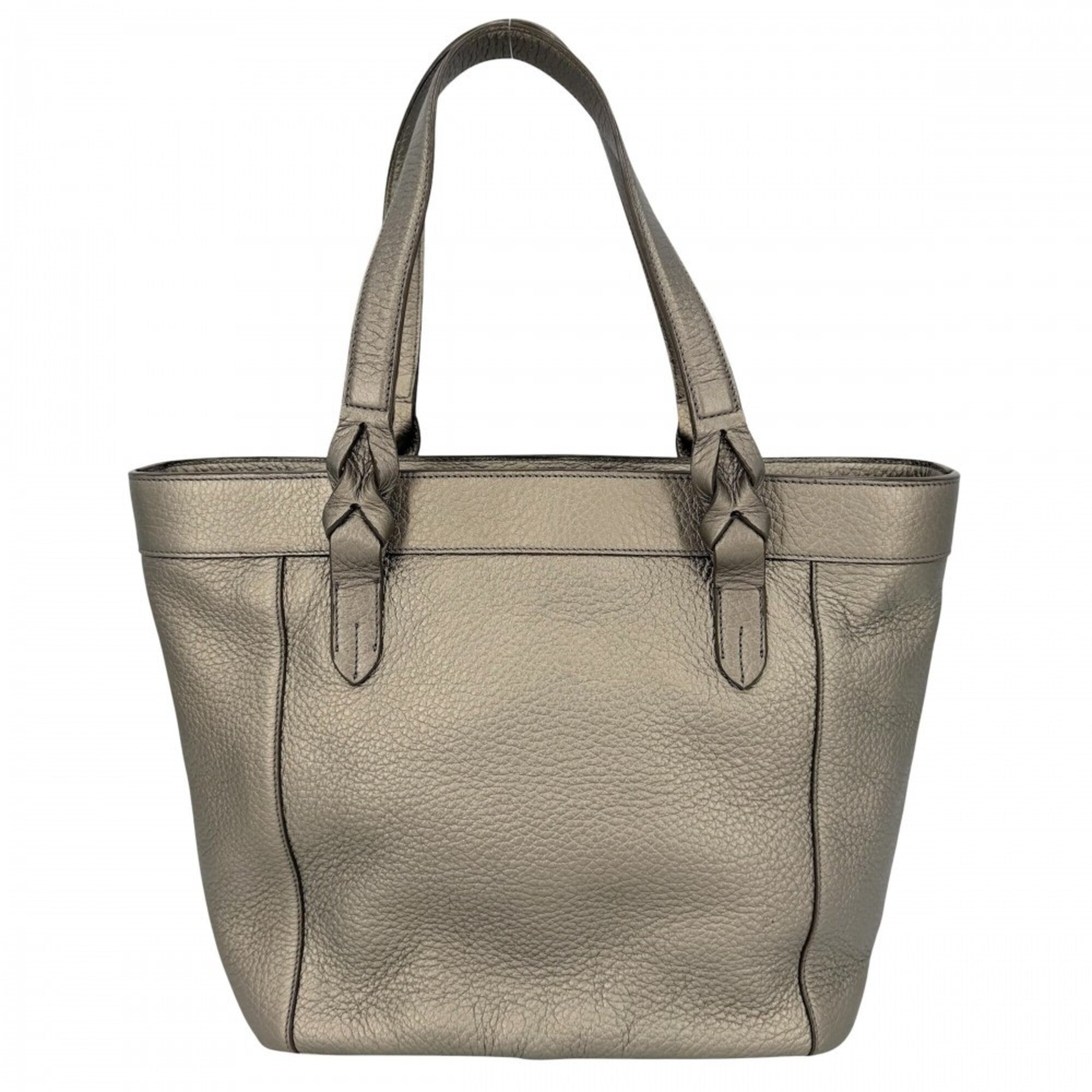 Loewe Gold Leather Handbag Tote Bag (Pre-Owned)