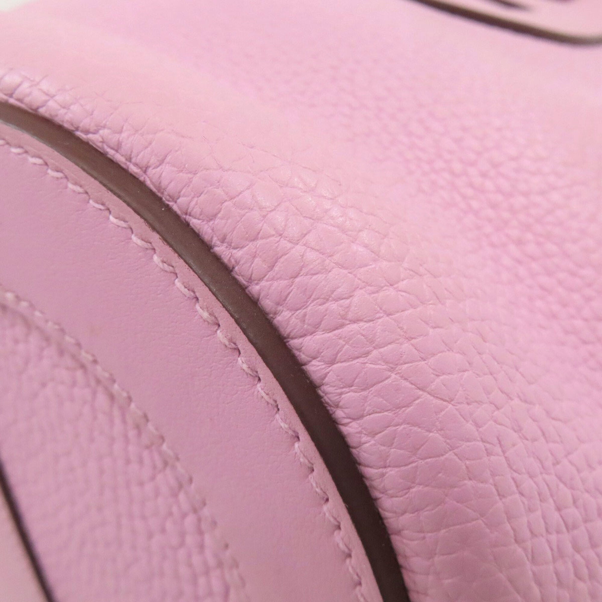 Hermes Pink Taurillon Clemence Leather Handbag (Pre-Owned)