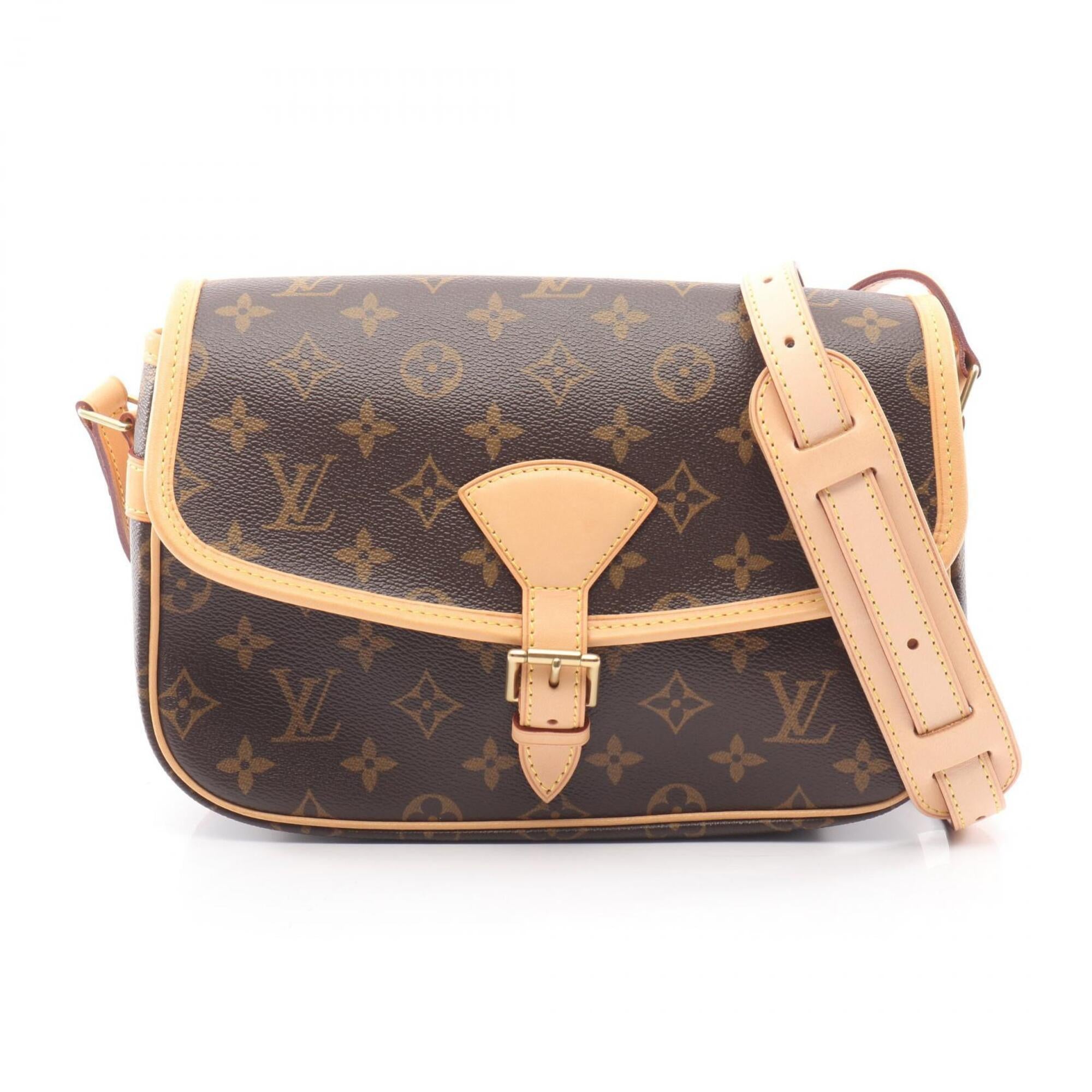 Louis Vuitton Brown Coated Canvas Pvc Monogram Leather Handbag Shoulder Bag (Pre-Owned)